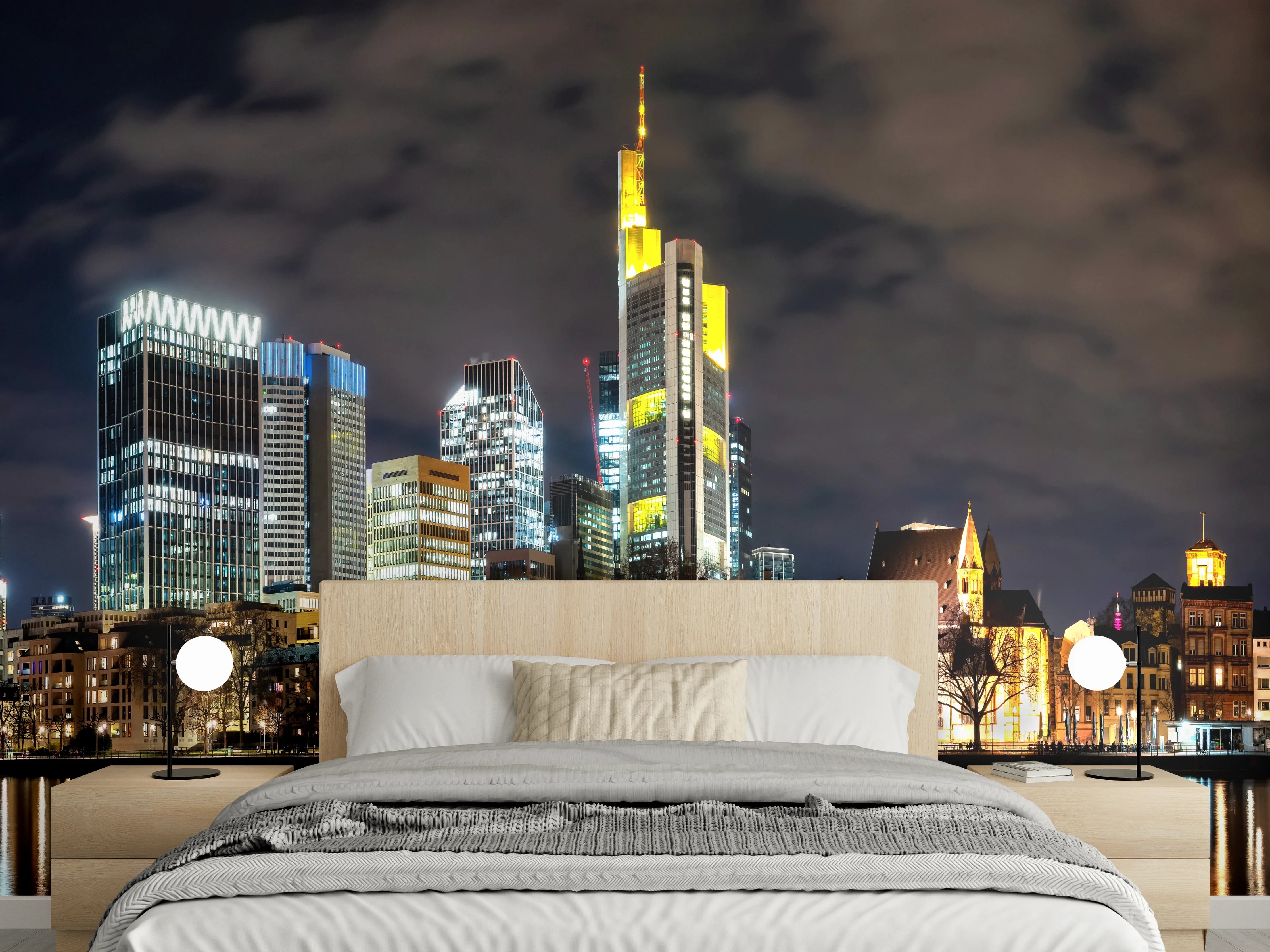 Wandverkleidung Schlafzimmer - Frankfurt Nachtportrait