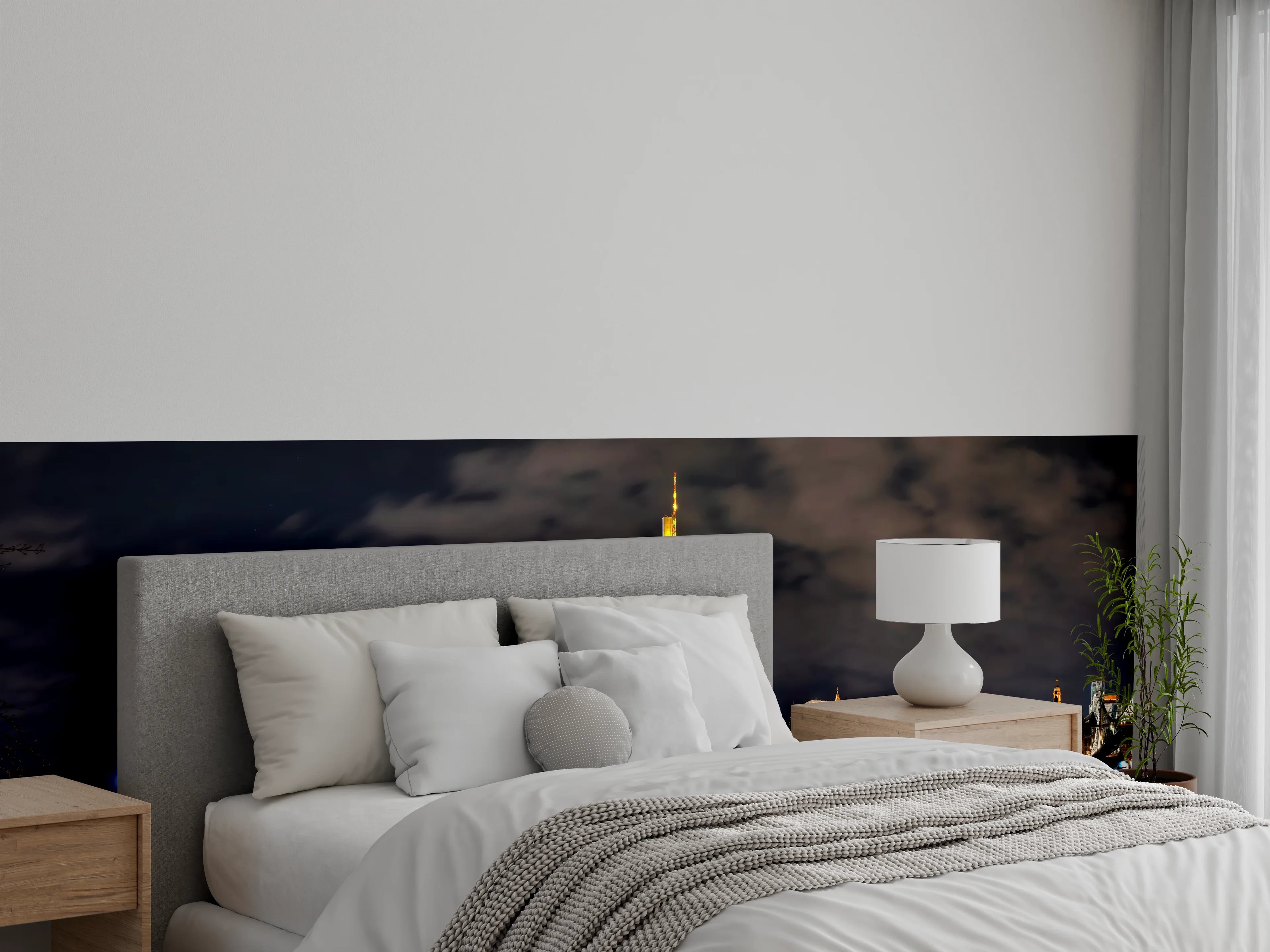 Wandverkleidung Schlafzimmer - Frankfurt Nachtportrait