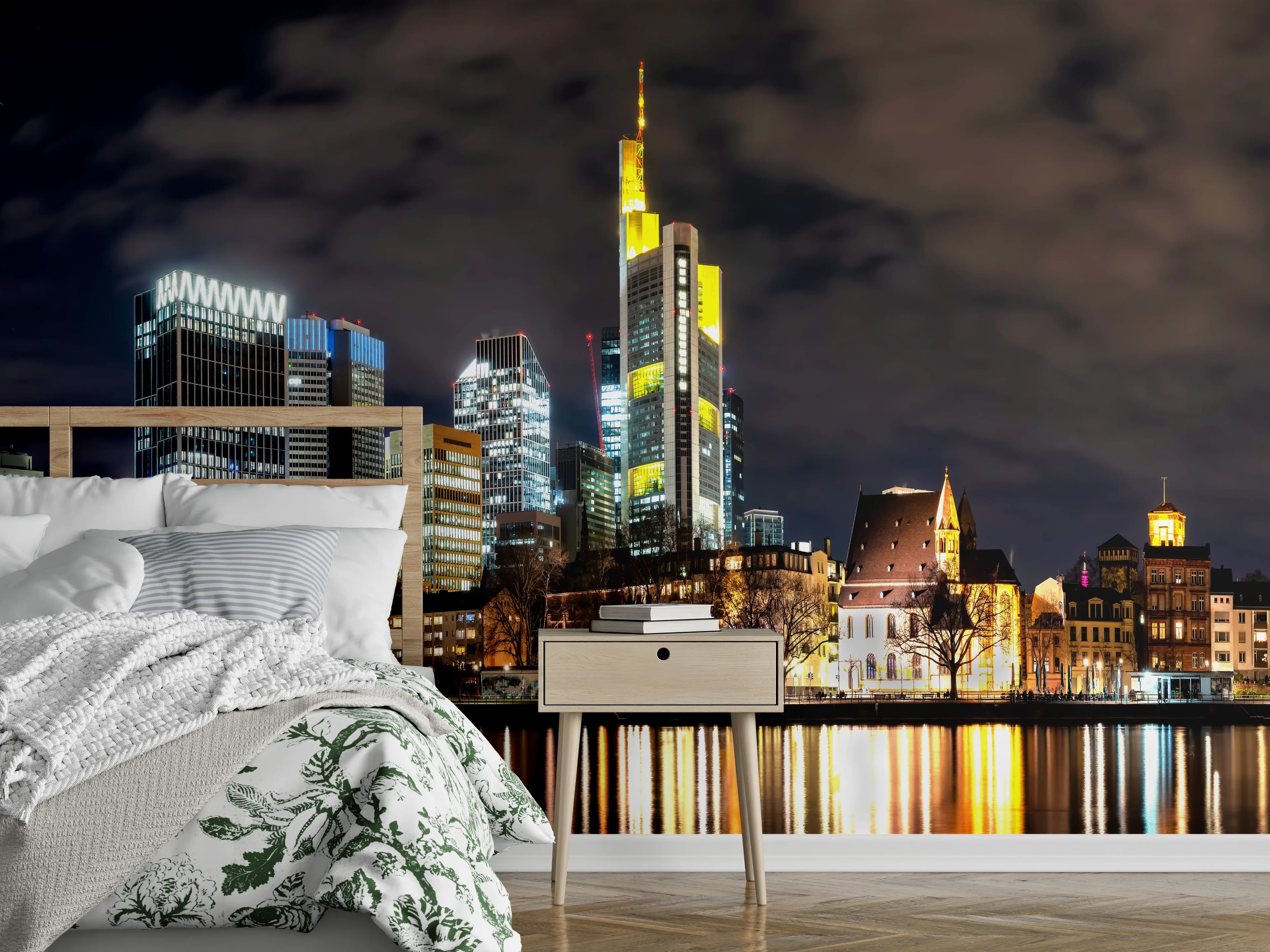 Wandverkleidung Schlafzimmer - Frankfurt Nachtportrait