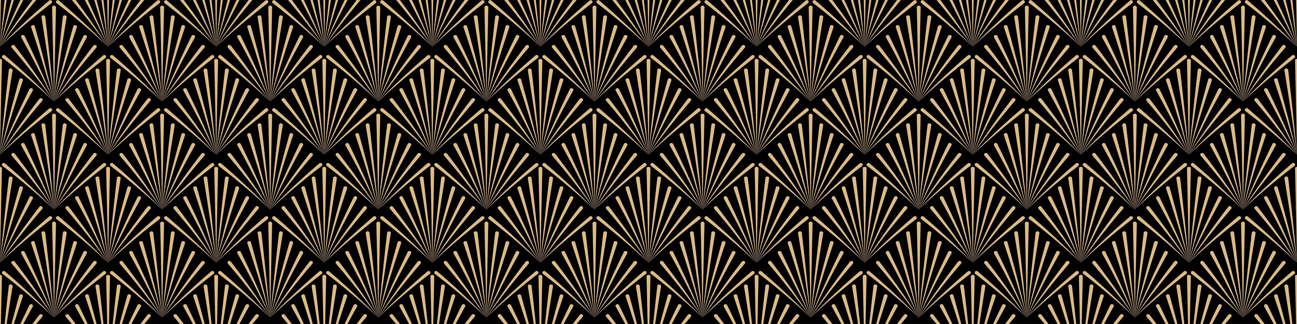 Wandverkleidung Schlafzimmer-Geometrisches Goldmuster