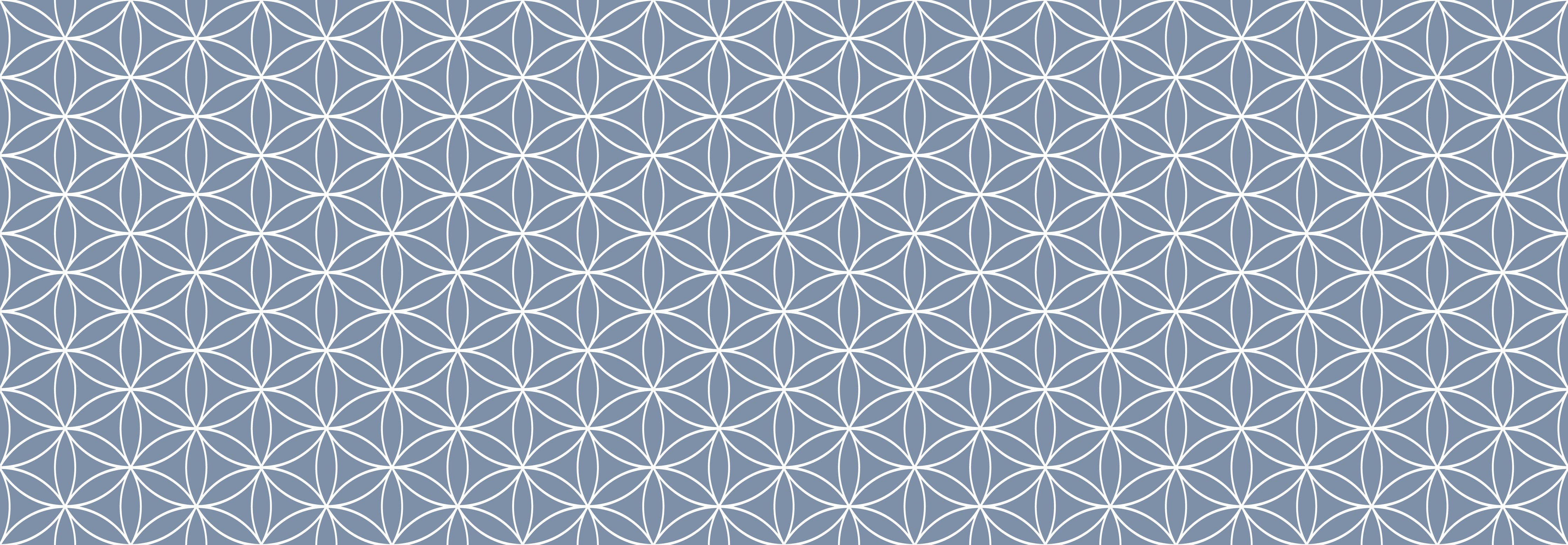Wandverkleidung Schlafzimmer-Geometrisches Muster weiß auf Grau