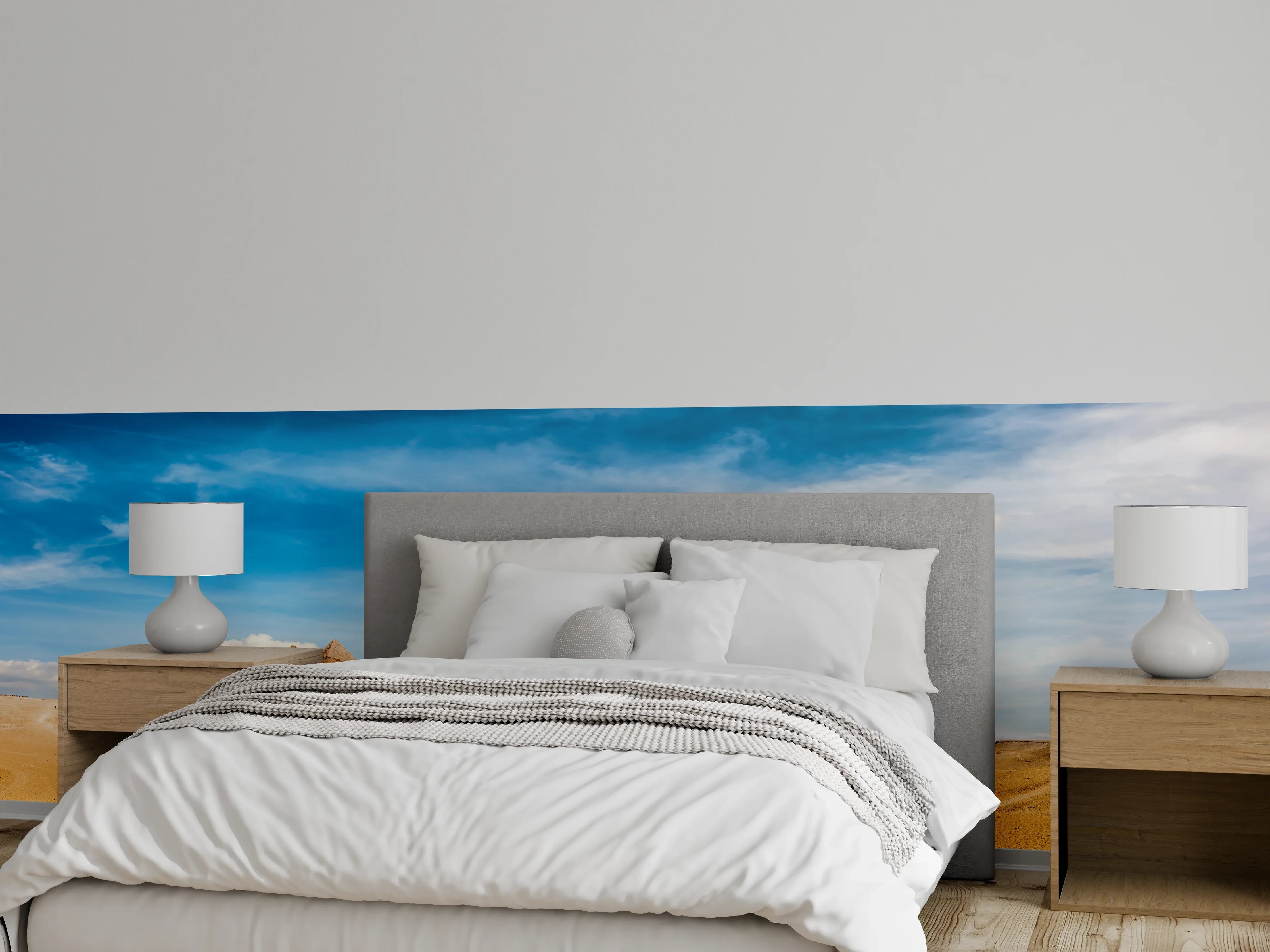Wandverkleidung Schlafzimmer - Gizeh-Pyramiden Panorama