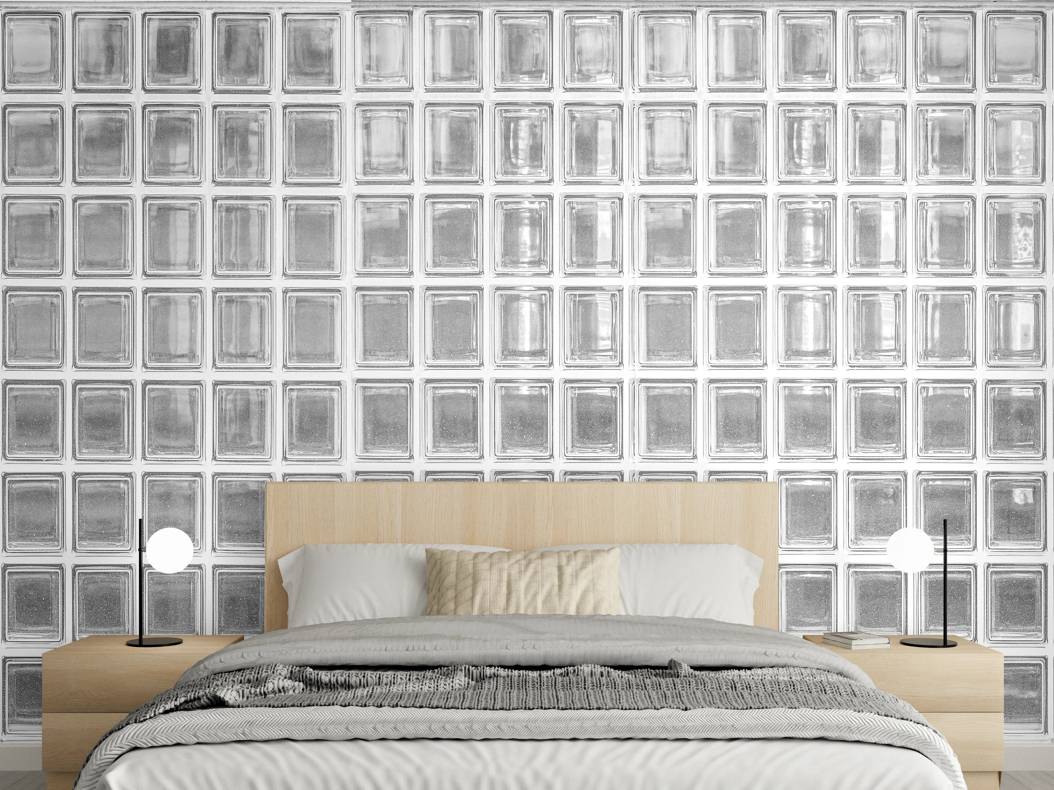 Wandverkleidung Schlafzimmer - Glaswand