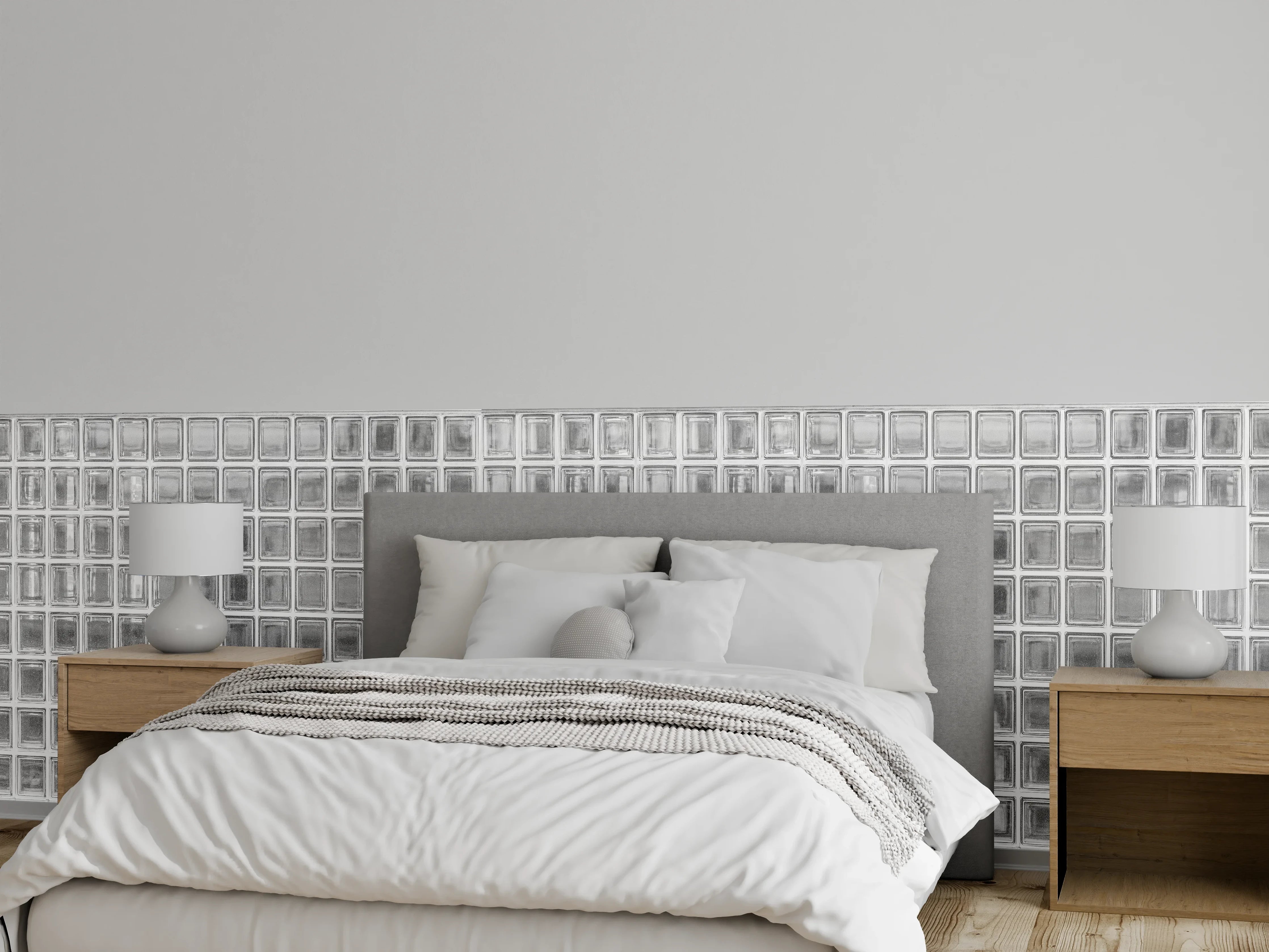 Wandverkleidung Schlafzimmer - Glaswand