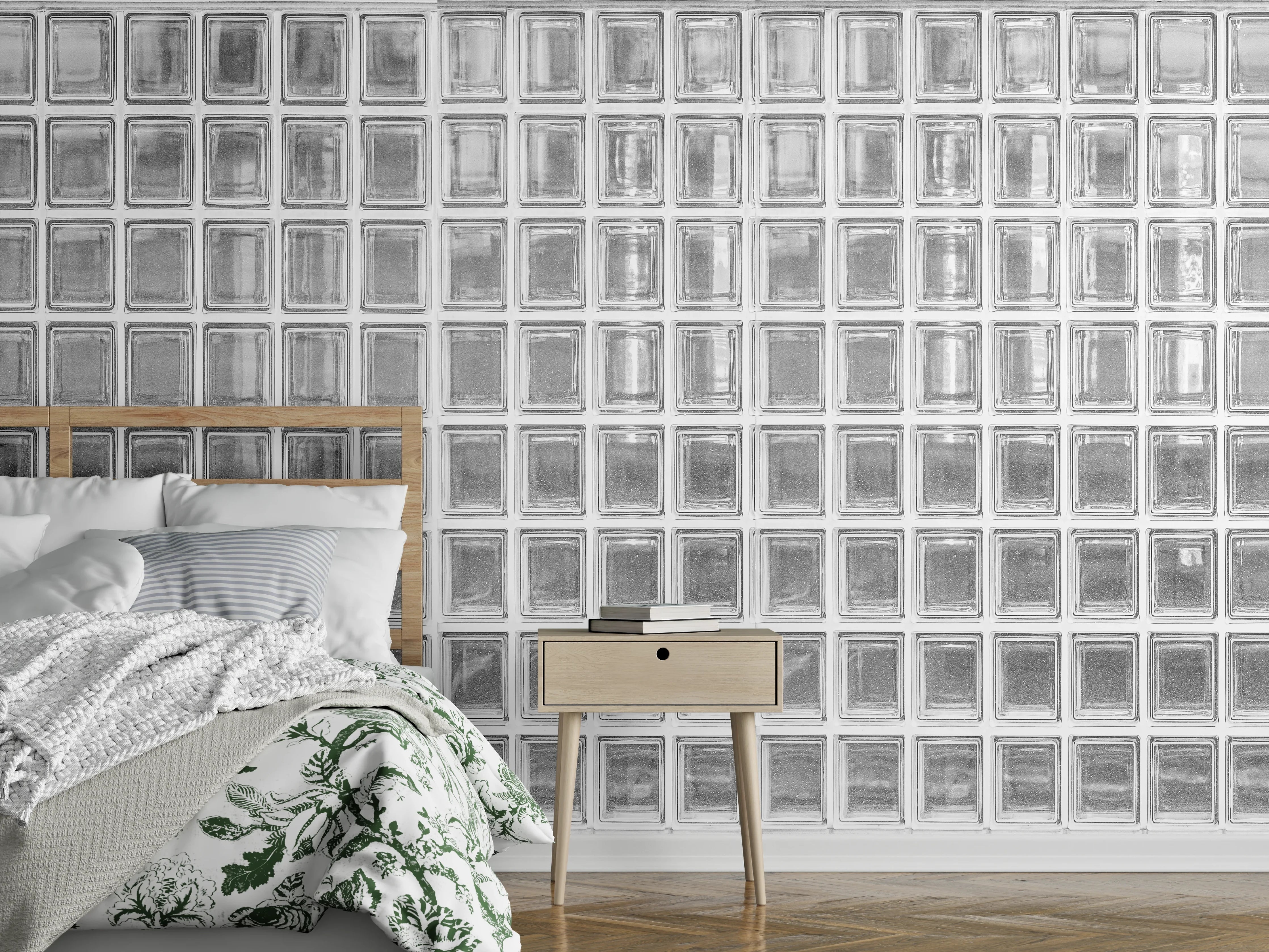 Wandverkleidung Schlafzimmer - Glaswand