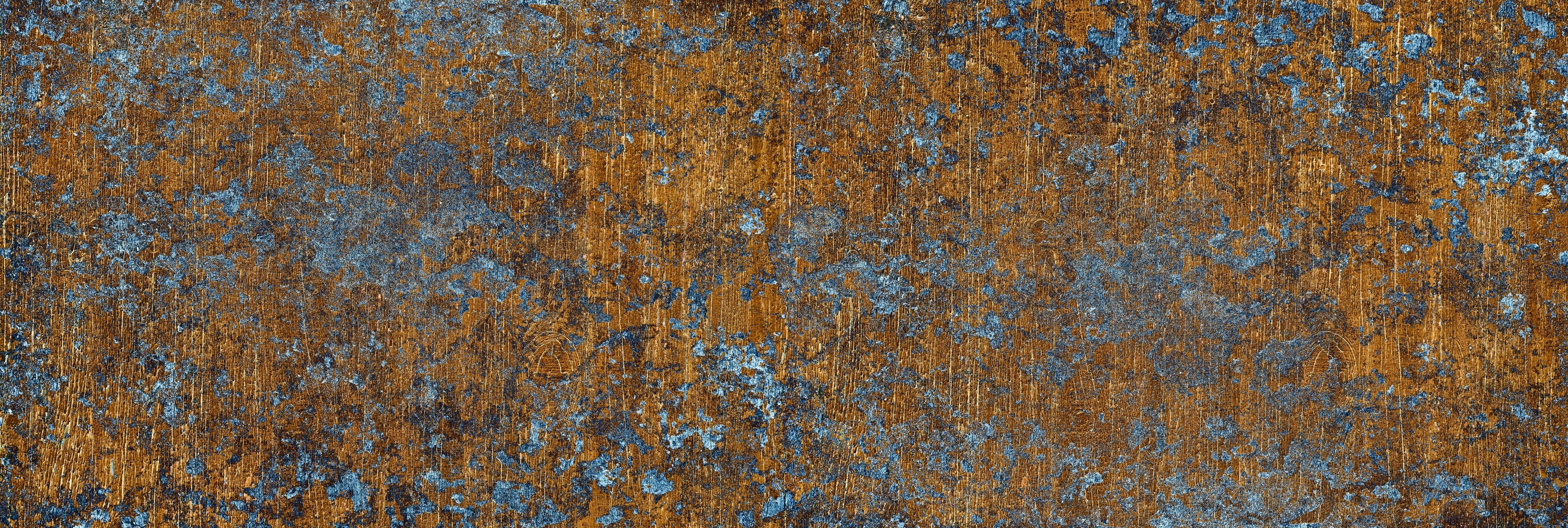 Wandverkleidung Schlafzimmer-Gold-blaue alte Metalltextur