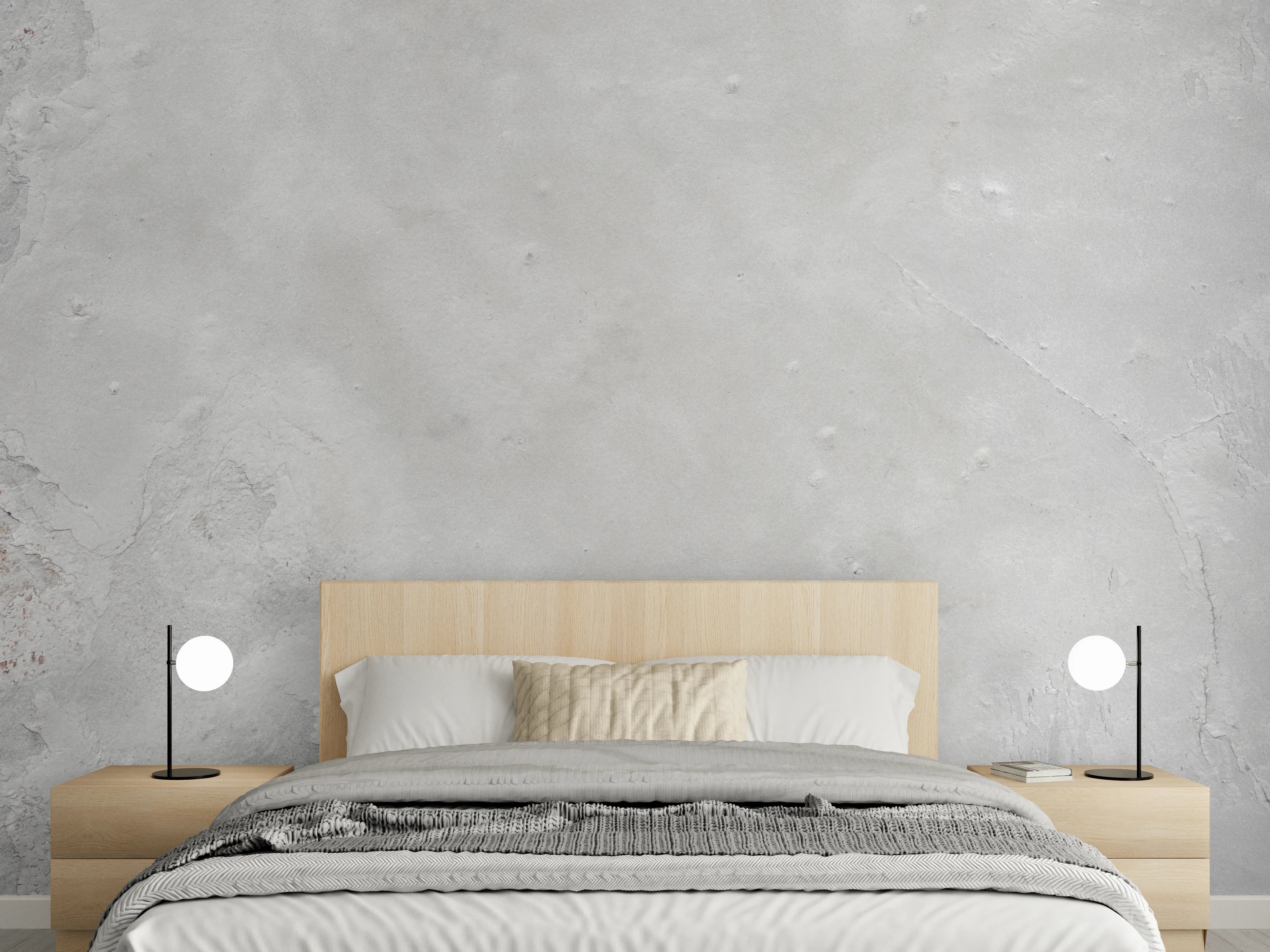 Wandverkleidung Schlafzimmer - Gräuliche Naturstein Textur