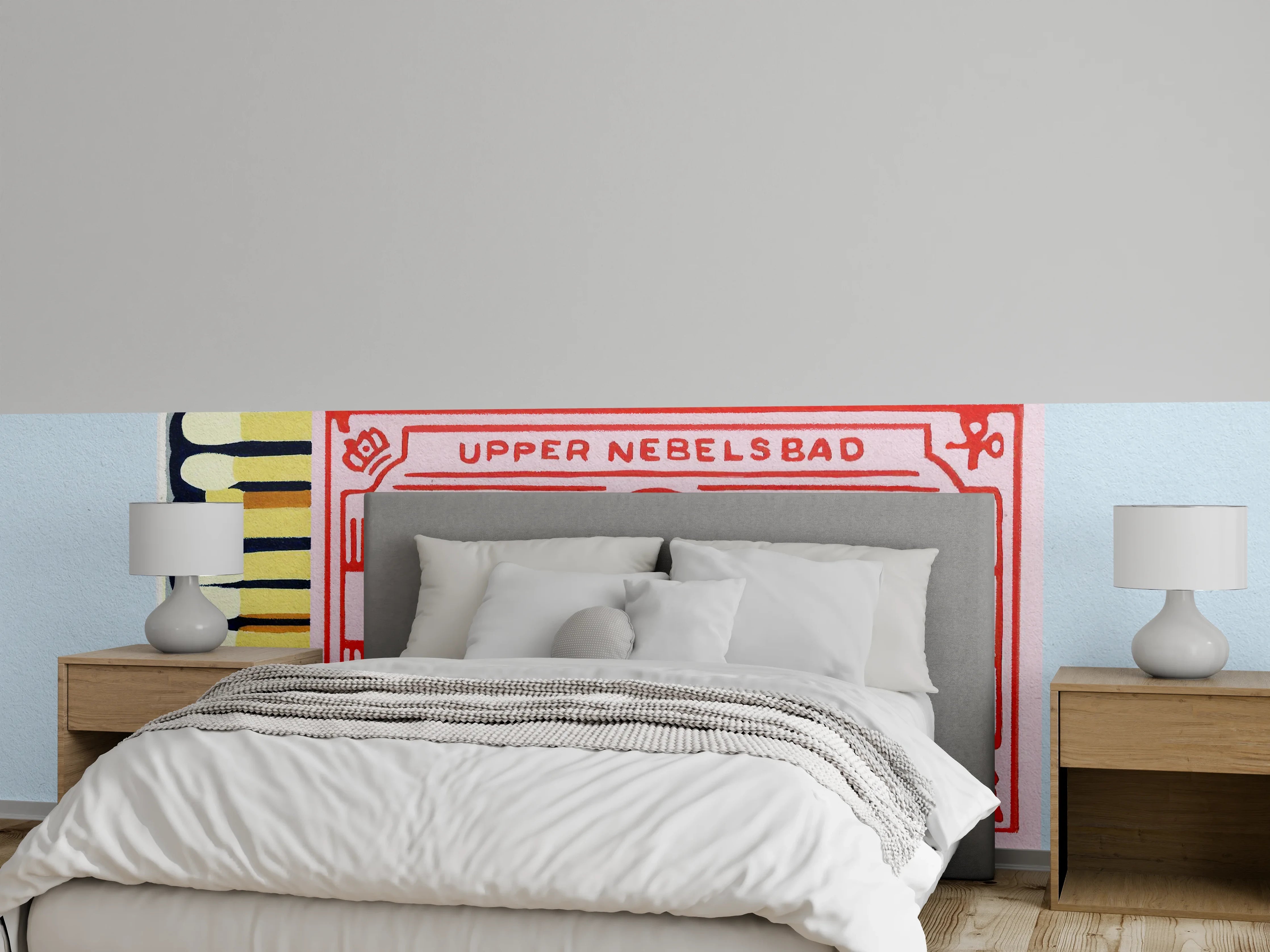 Wandverkleidung Schlafzimmer - Grand Budapest Hotel Retro Streichholz-Schachtel