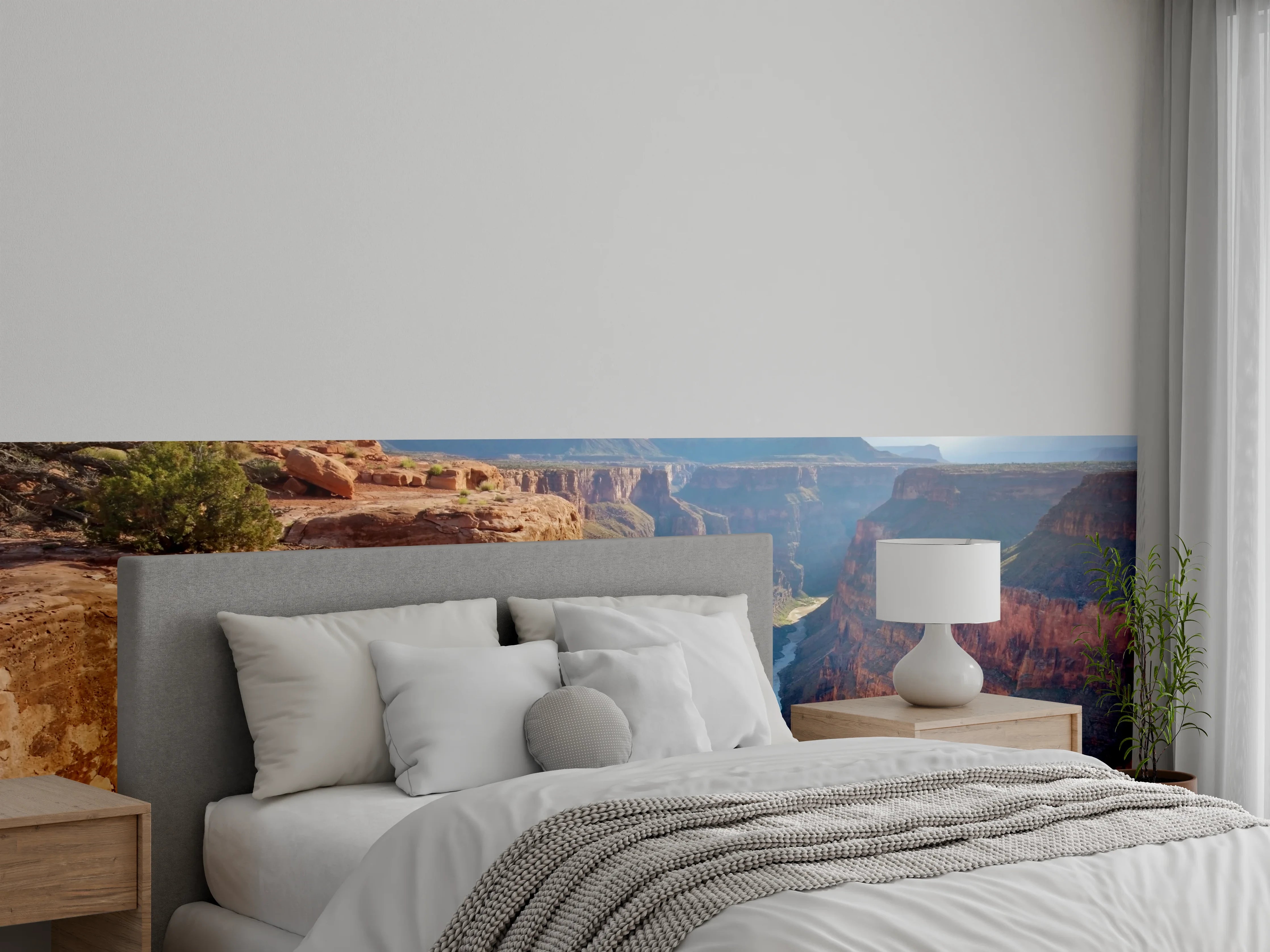 Wandverkleidung Schlafzimmer - Grand Canyon Natur Szenerie Wandbild