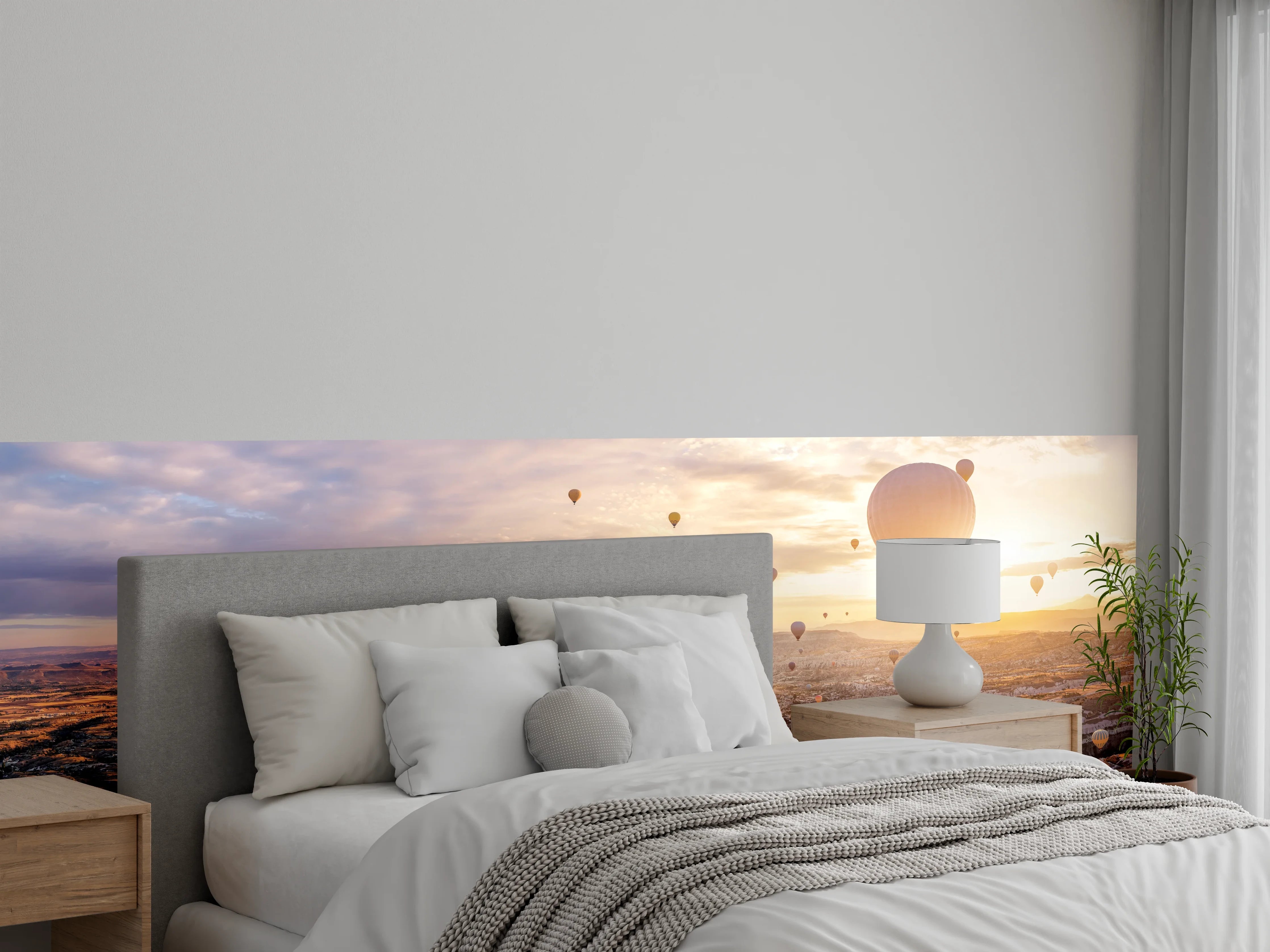 Wandverkleidung Schlafzimmer - Heißluftballons über Göreme-Türkei
