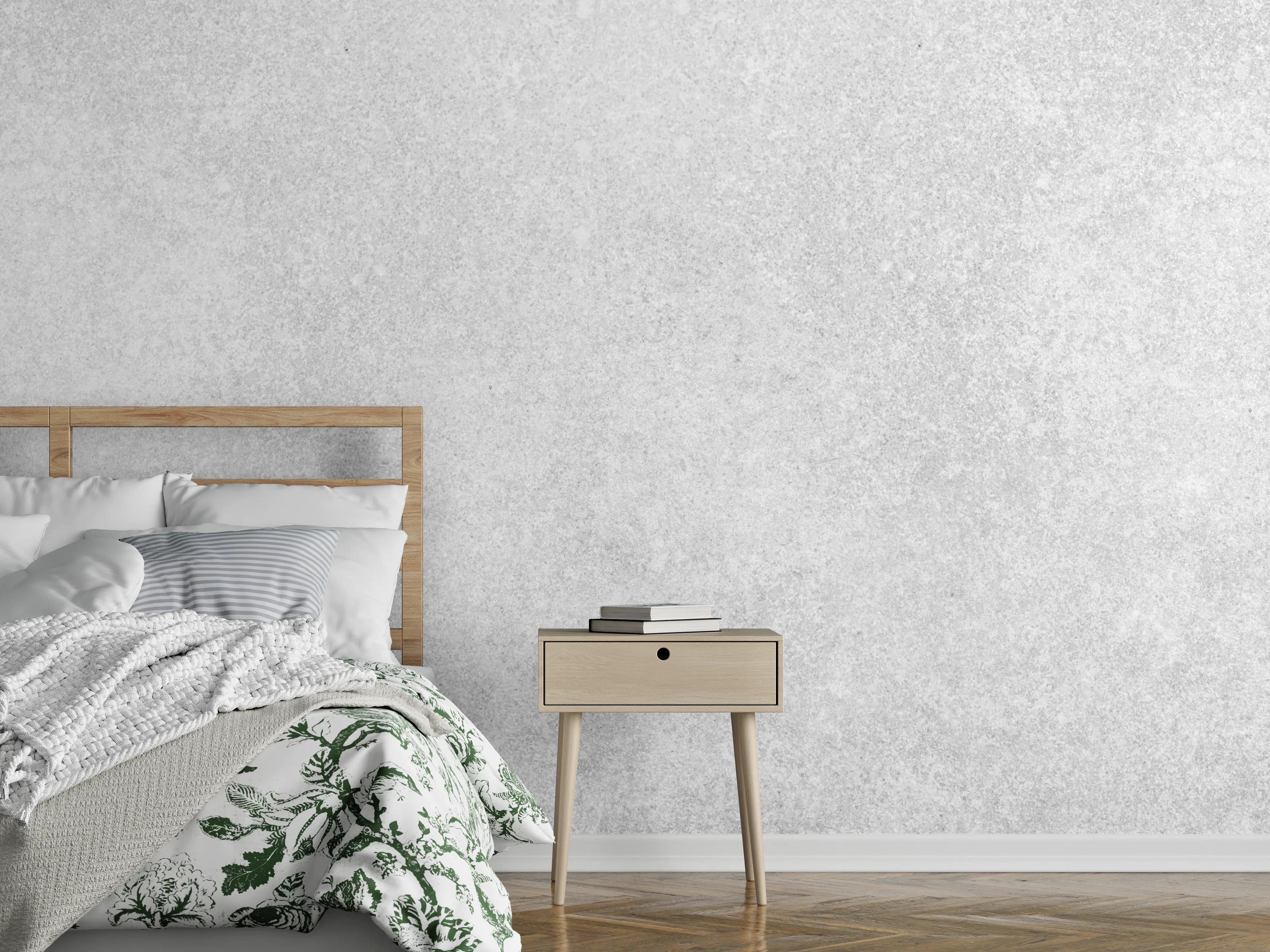 Wandverkleidung Schlafzimmer - Hell-Marmor weiß