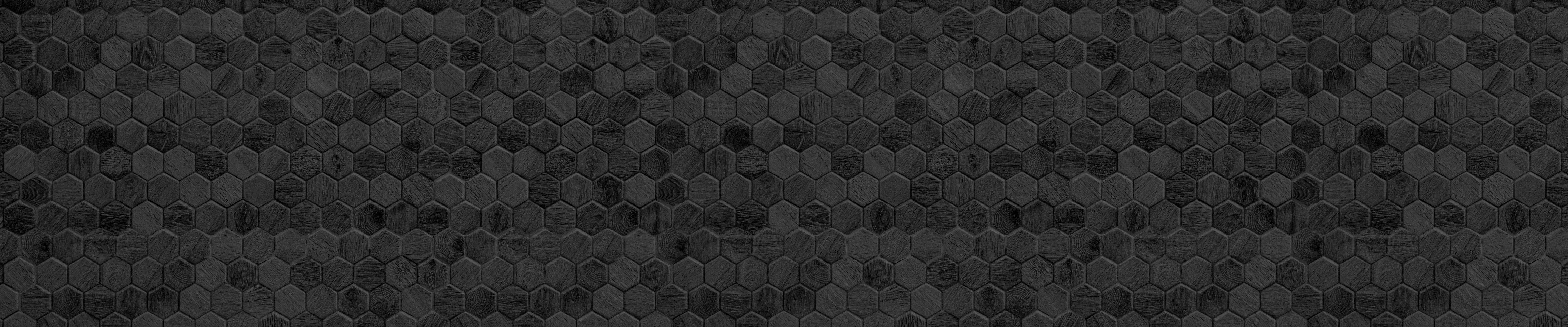 Wandverkleidung Schlafzimmer-Hexagonales Holz Wabenmuster