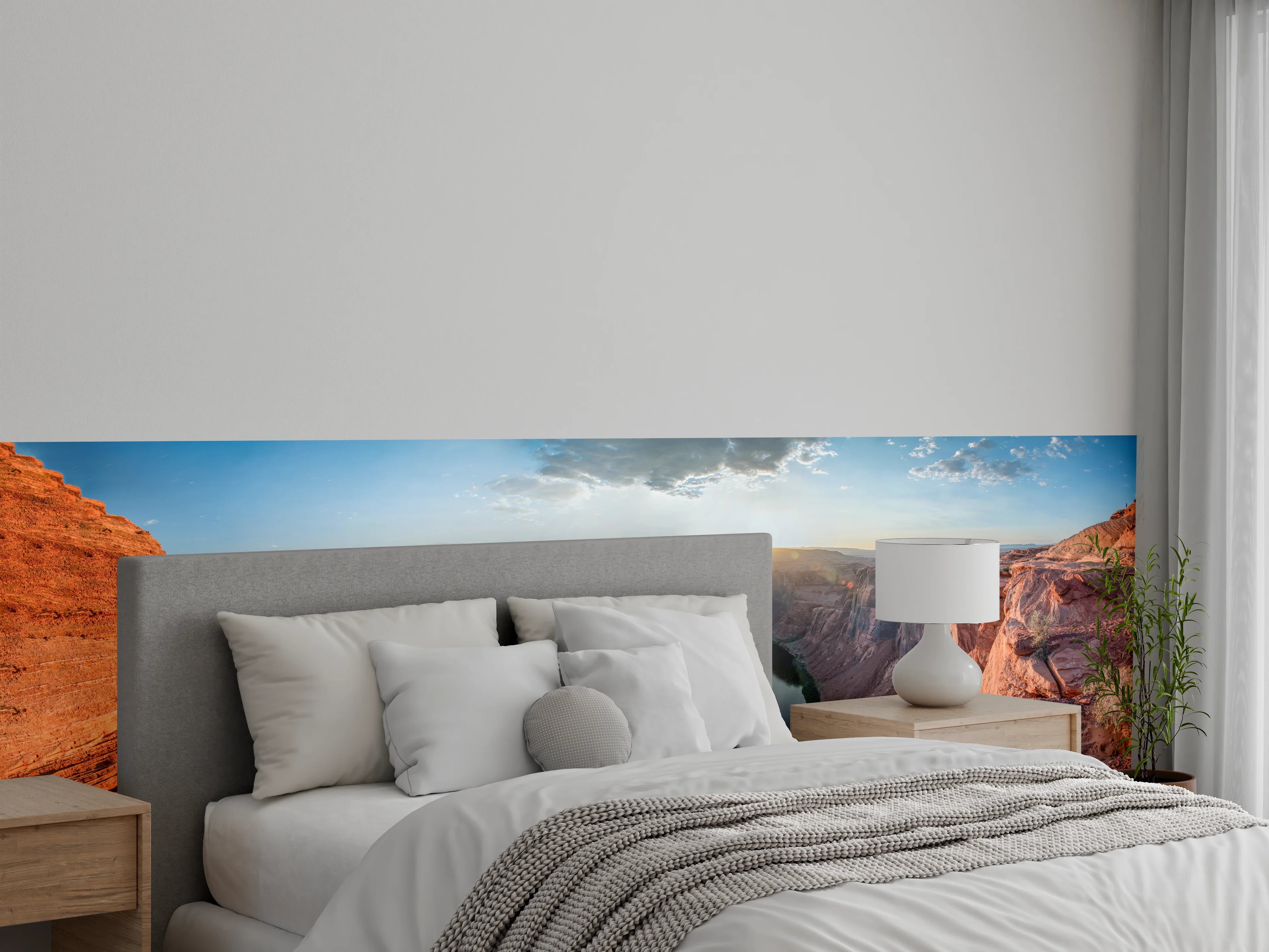 Wandverkleidung Schlafzimmer - Horseshoe Bend Sonnenuntergang