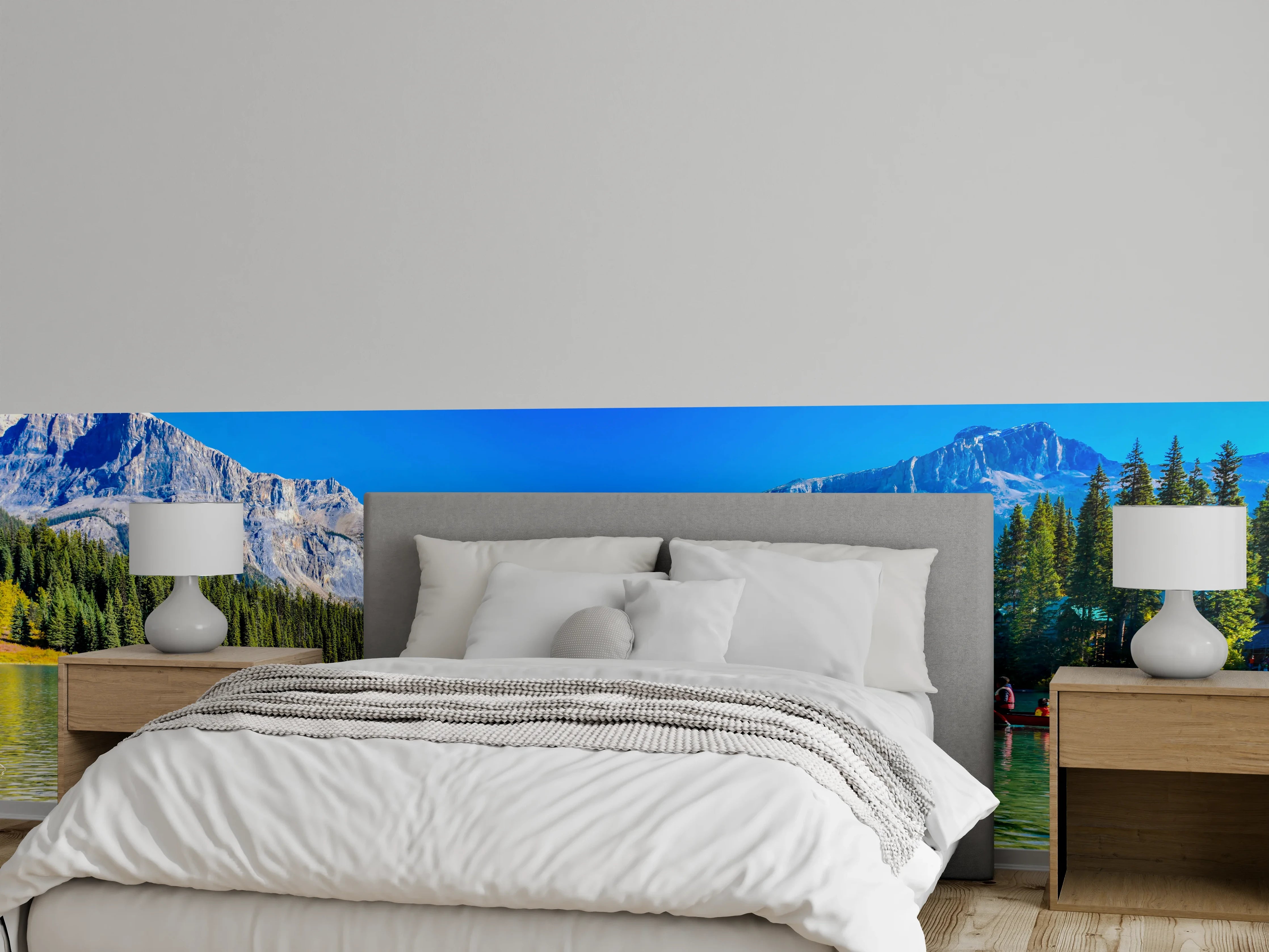 Wandverkleidung Schlafzimmer - Idyllischer Bergsee – Natur Fotomotiv