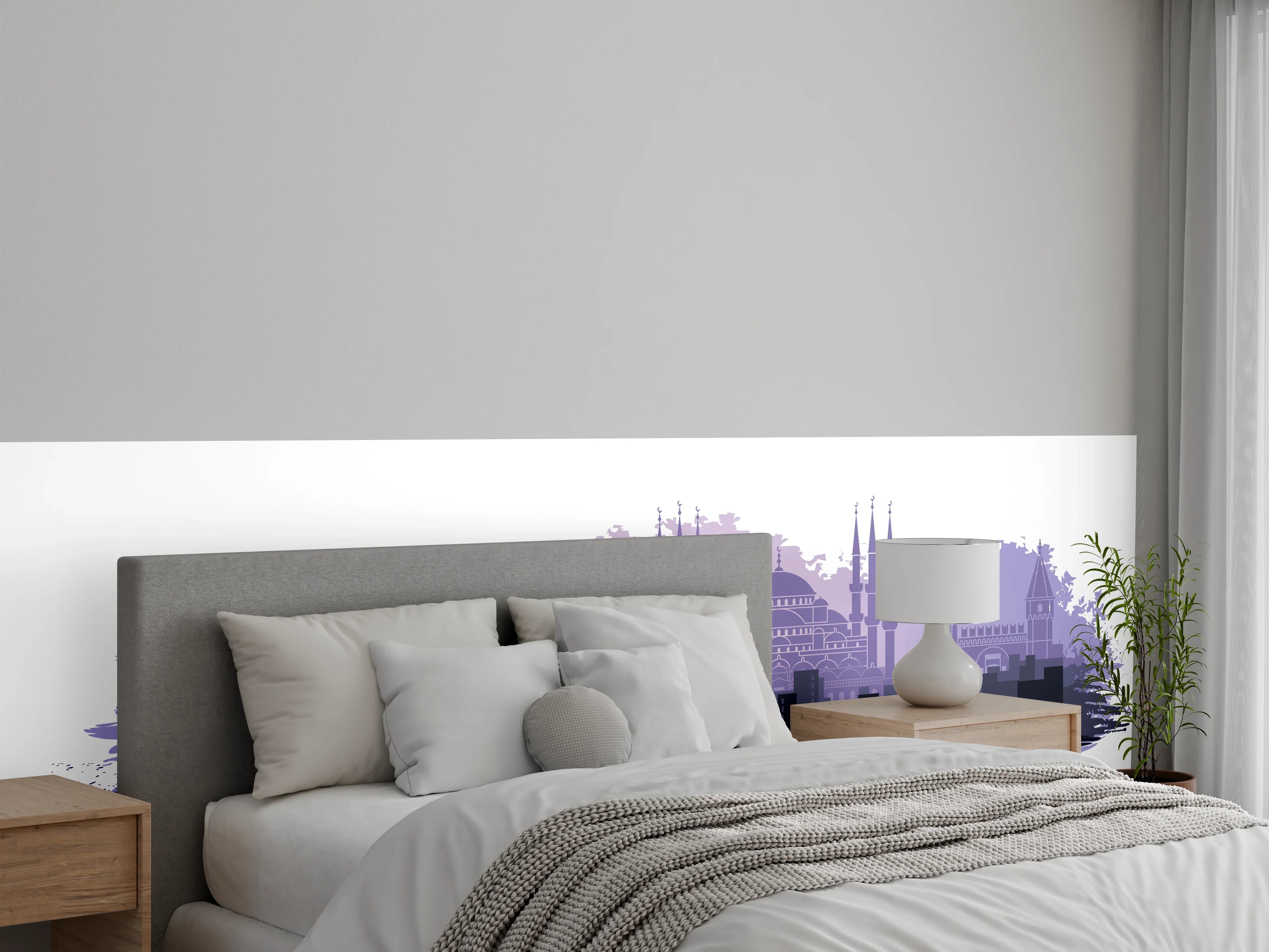 Wandverkleidung Schlafzimmer - Istanbul Skyline Panorama