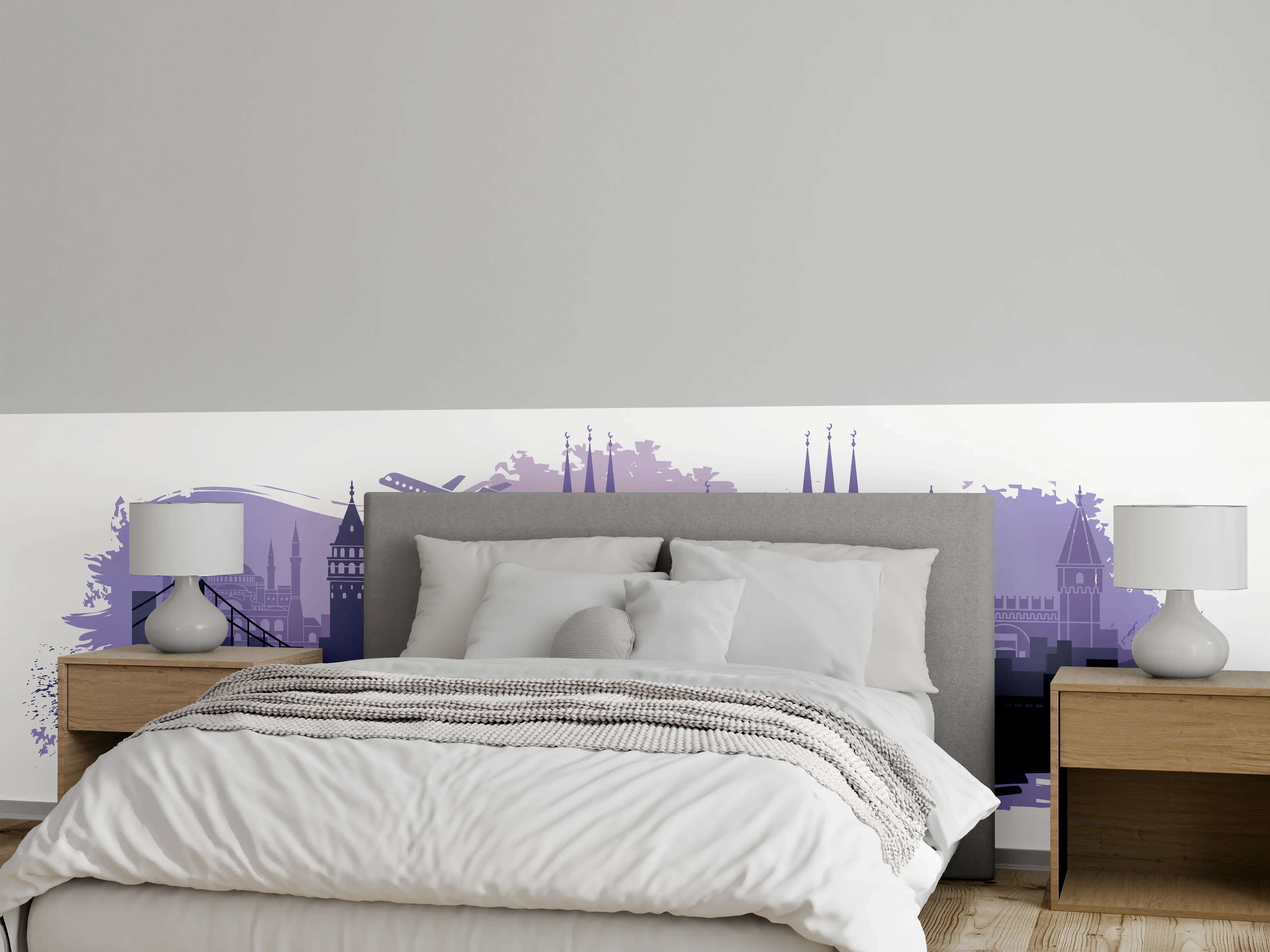 Wandverkleidung Schlafzimmer - Istanbul Skyline Panorama