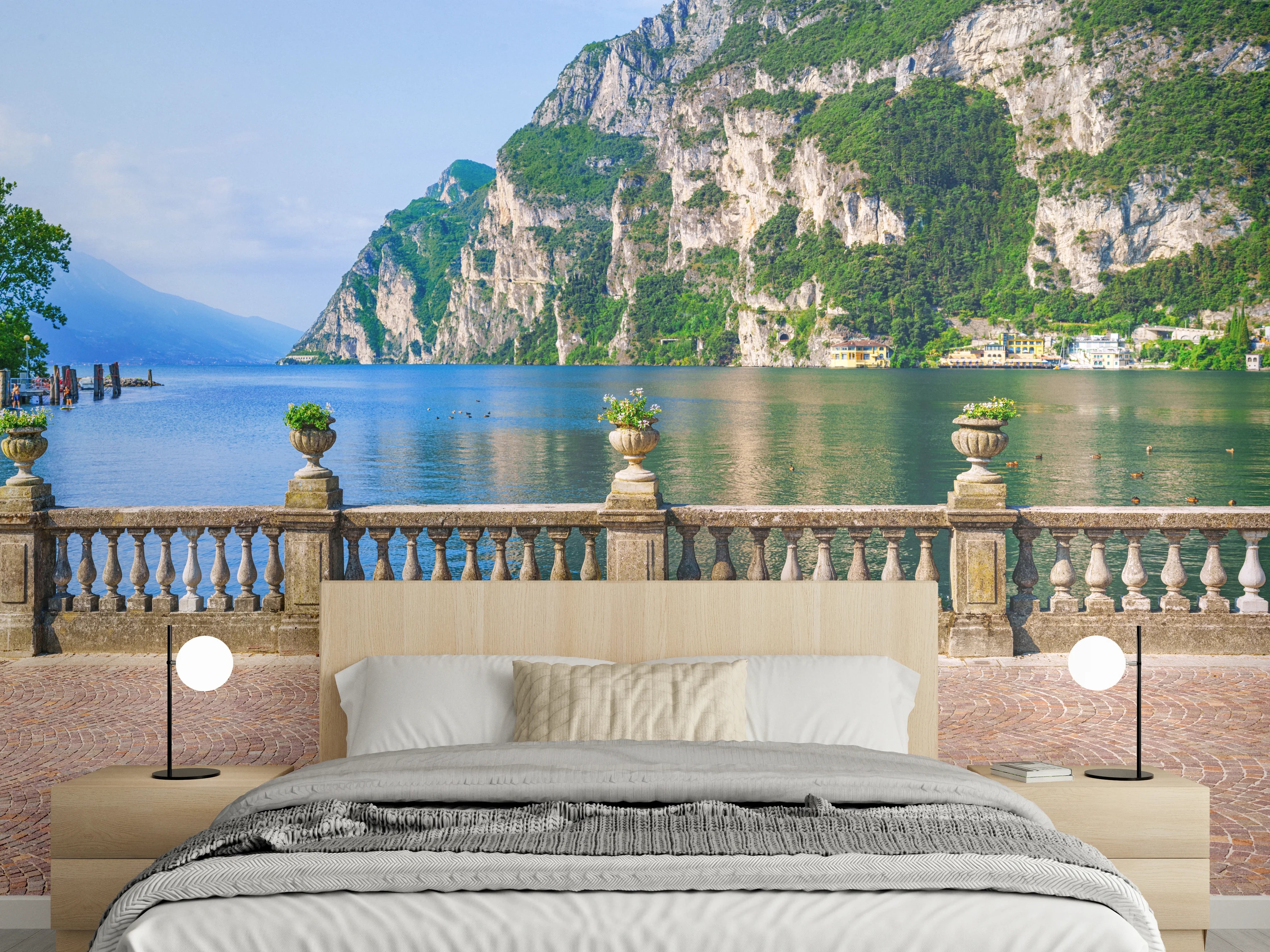 Wandverkleidung Schlafzimmer - Italien Riva del Garda See
