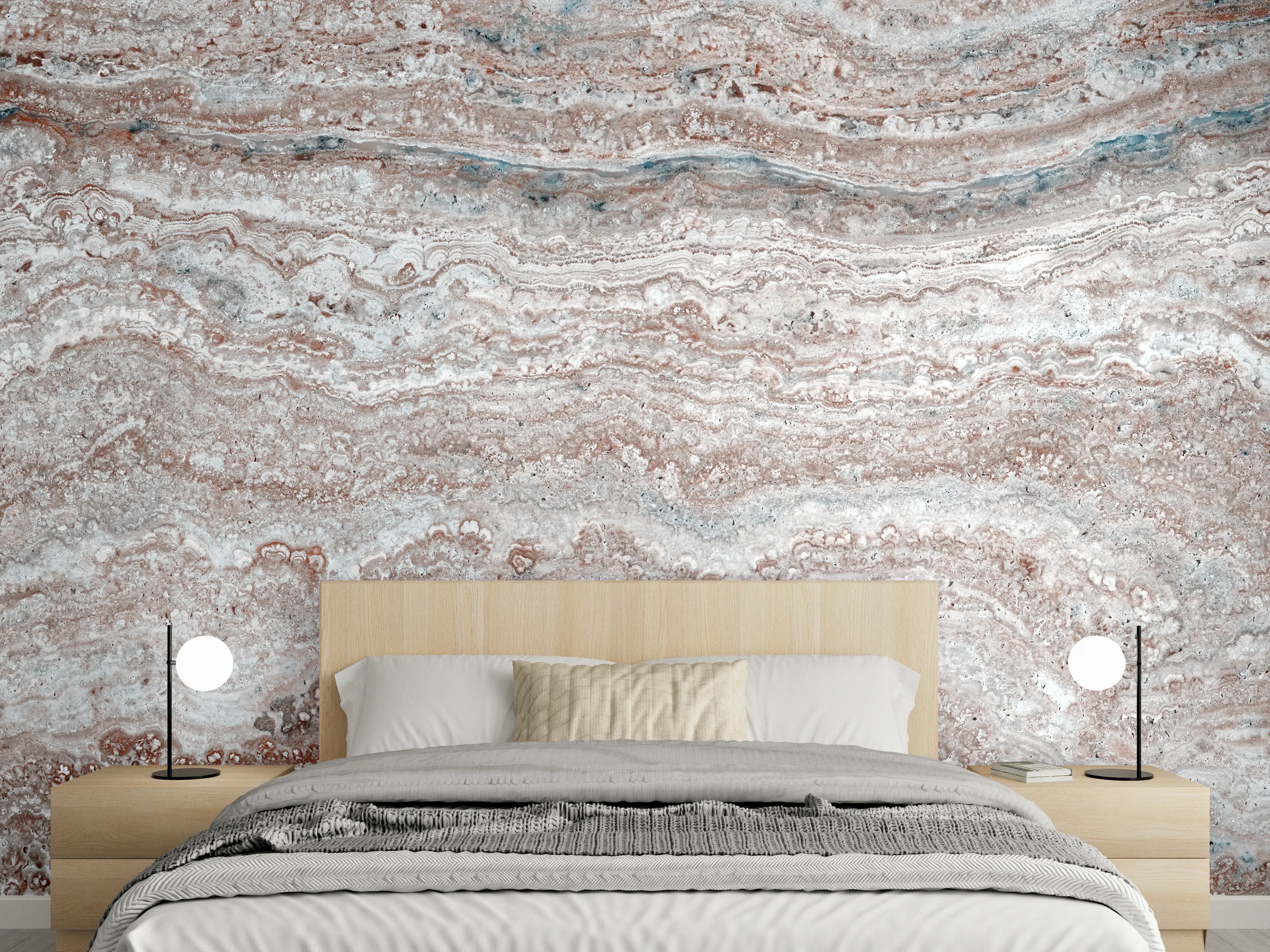 Wandverkleidung Schlafzimmer - Italienischer Marmor Hintergrund