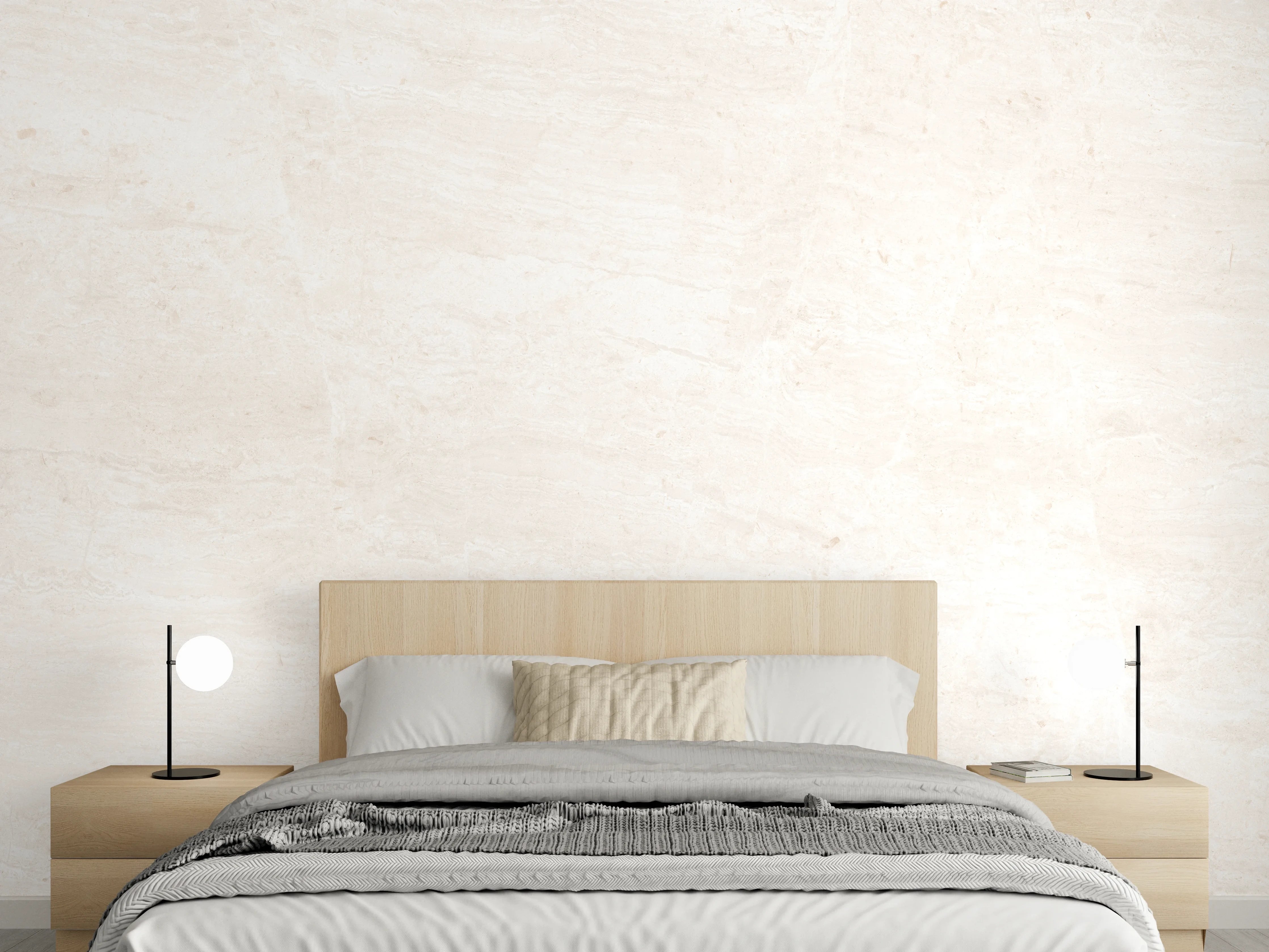 Wandverkleidung Schlafzimmer - Italienischer Marmor