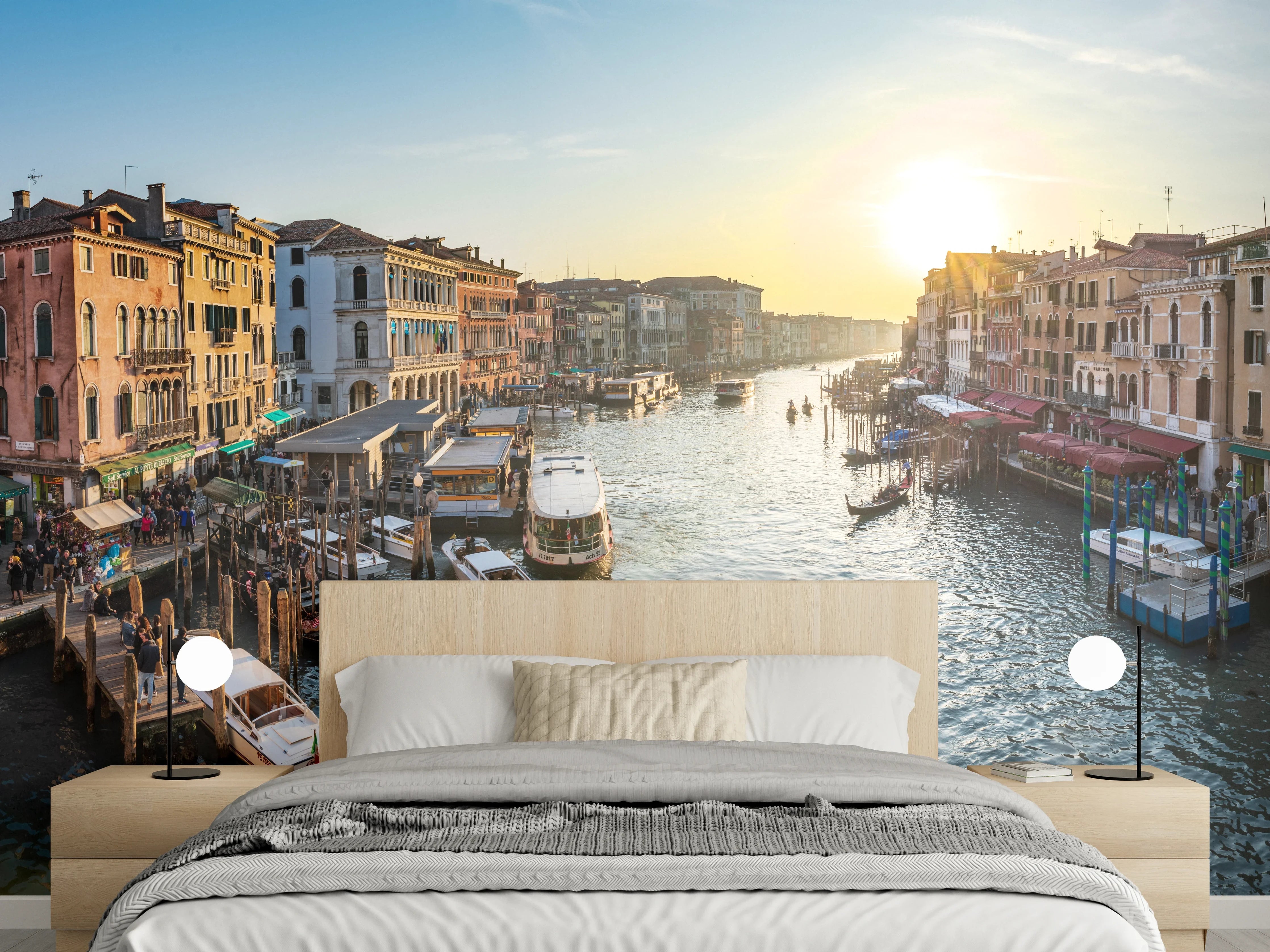 Wandverkleidung Schlafzimmer - Kanäle von Venedig - Italien