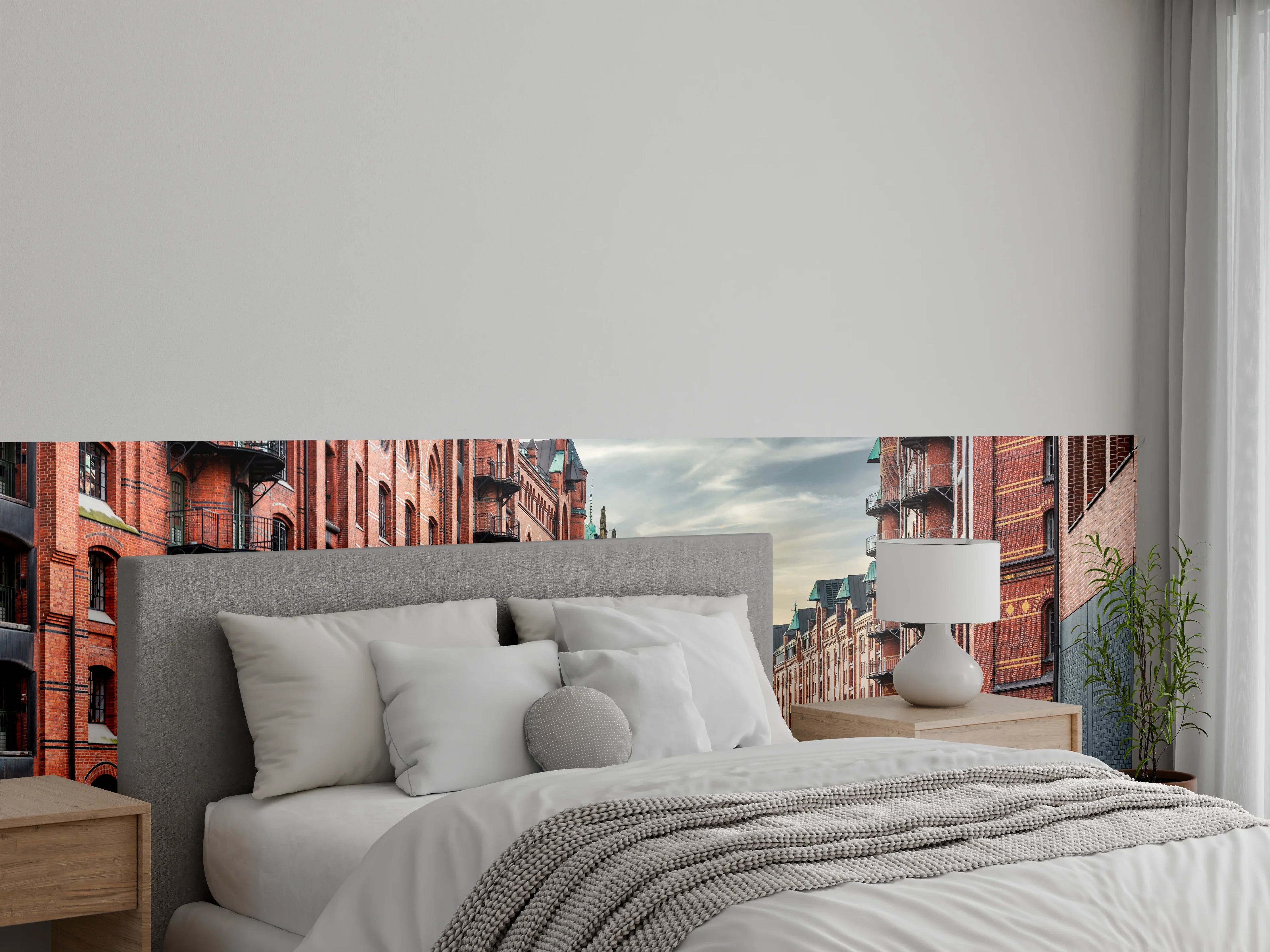 Wandverkleidung Schlafzimmer - Kanal in der alten Speicherstadt