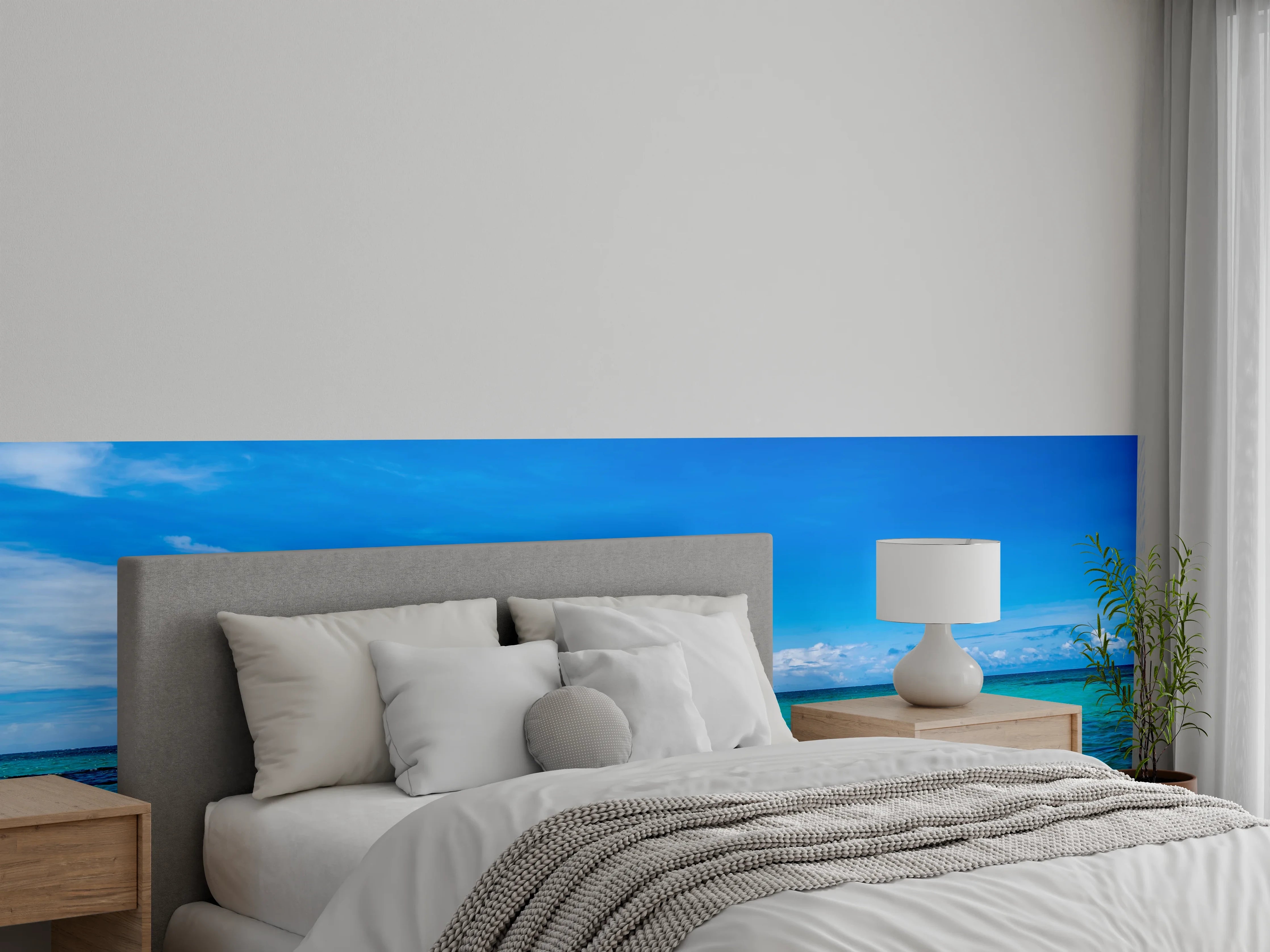 Wandverkleidung Schlafzimmer - Karibische Meereslandschaft Wanddekor
