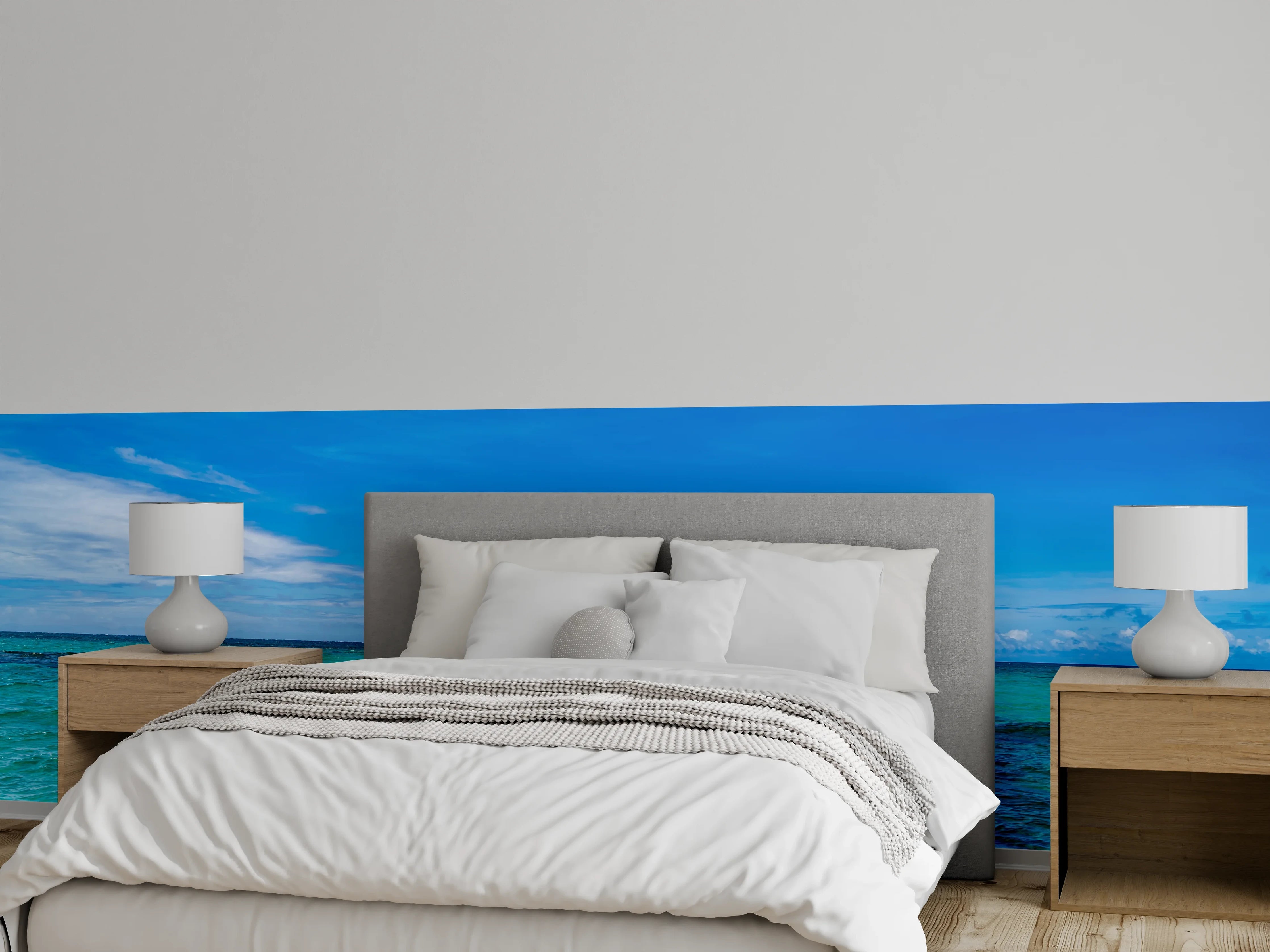 Wandverkleidung Schlafzimmer - Karibische Meereslandschaft Wanddekor