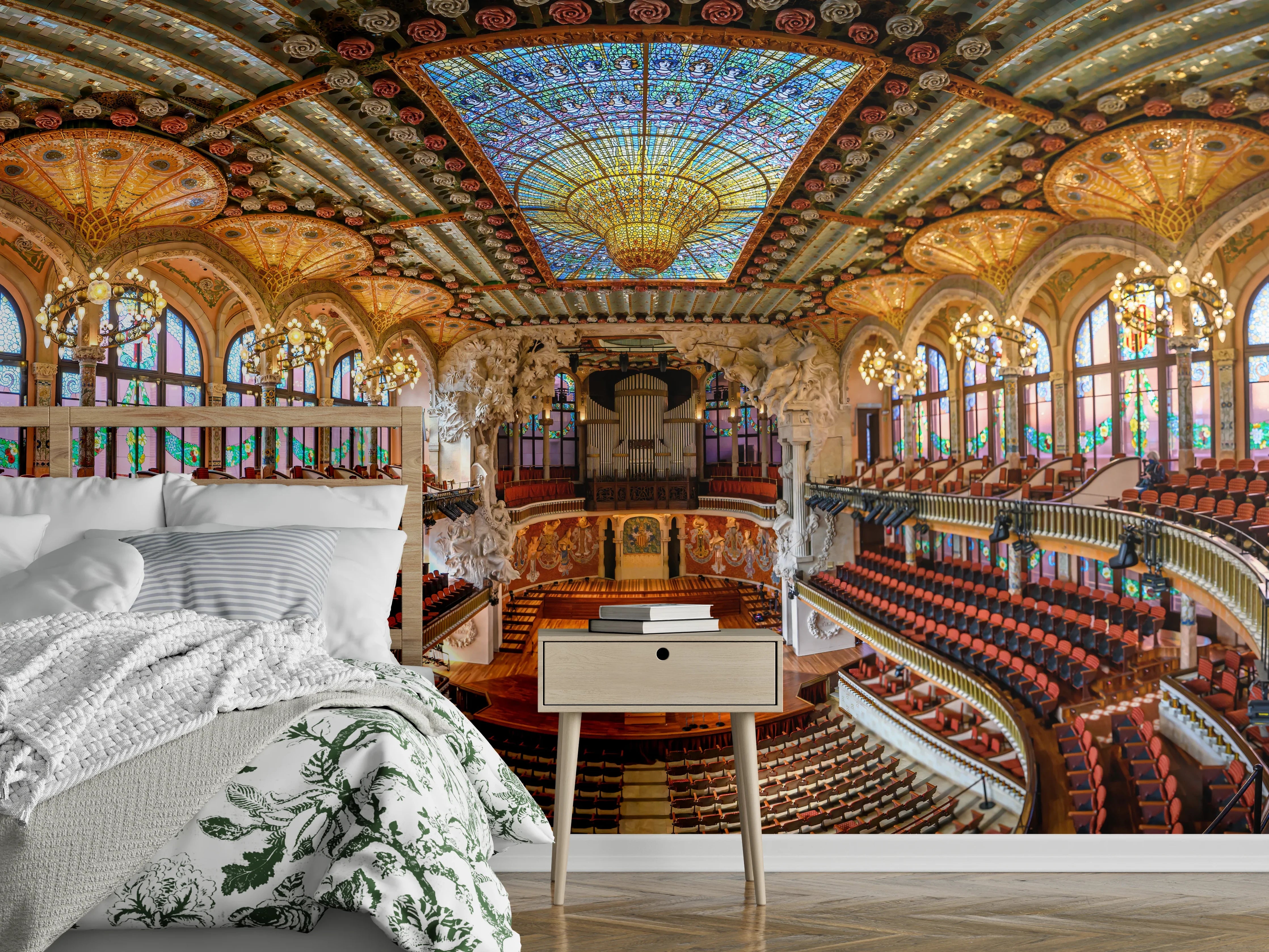 Wandverkleidung Schlafzimmer - Katalanischer Konzertsaal