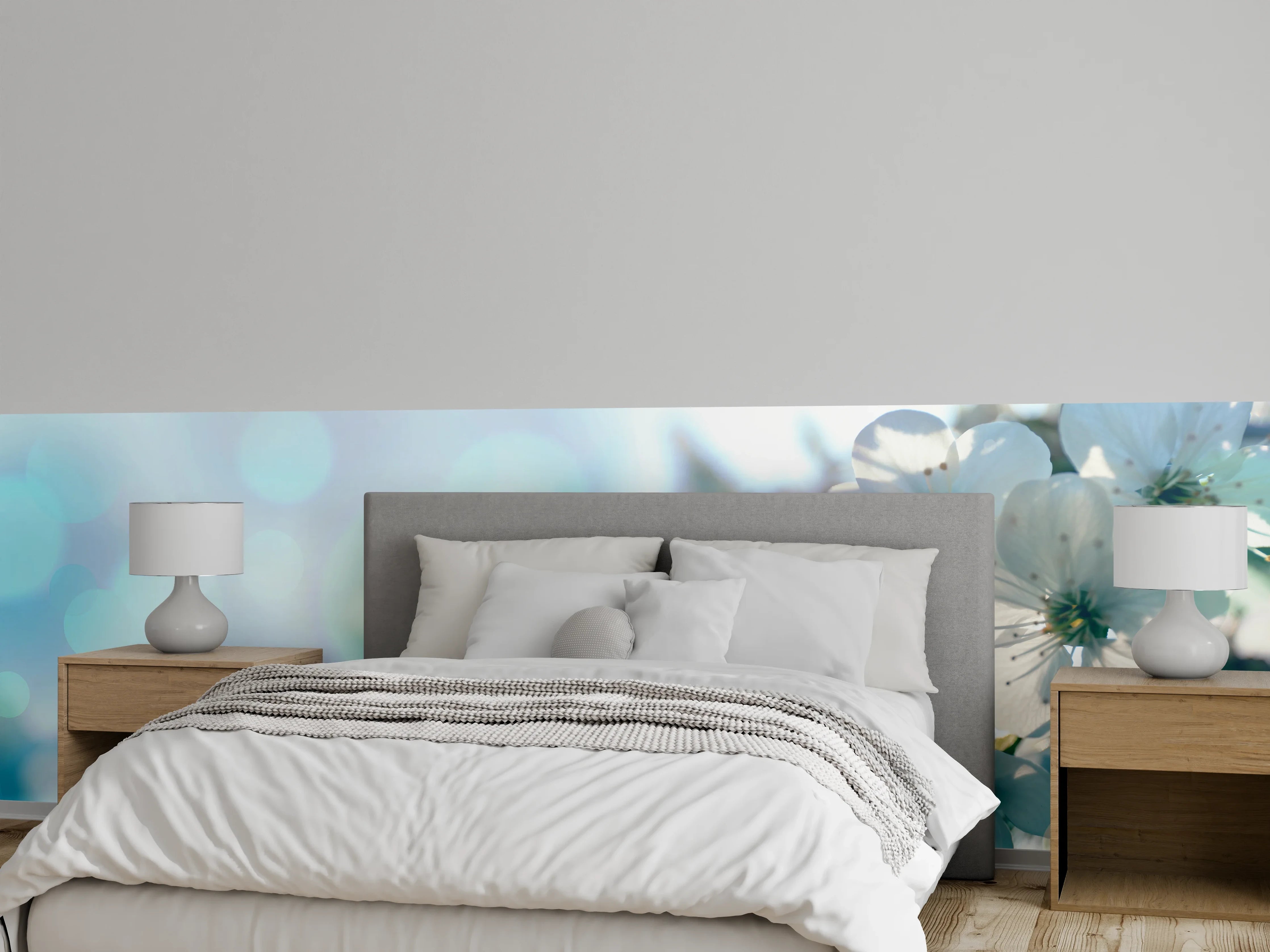 Wandverkleidung Schlafzimmer - Kirchbaum Frühlings-Blüten