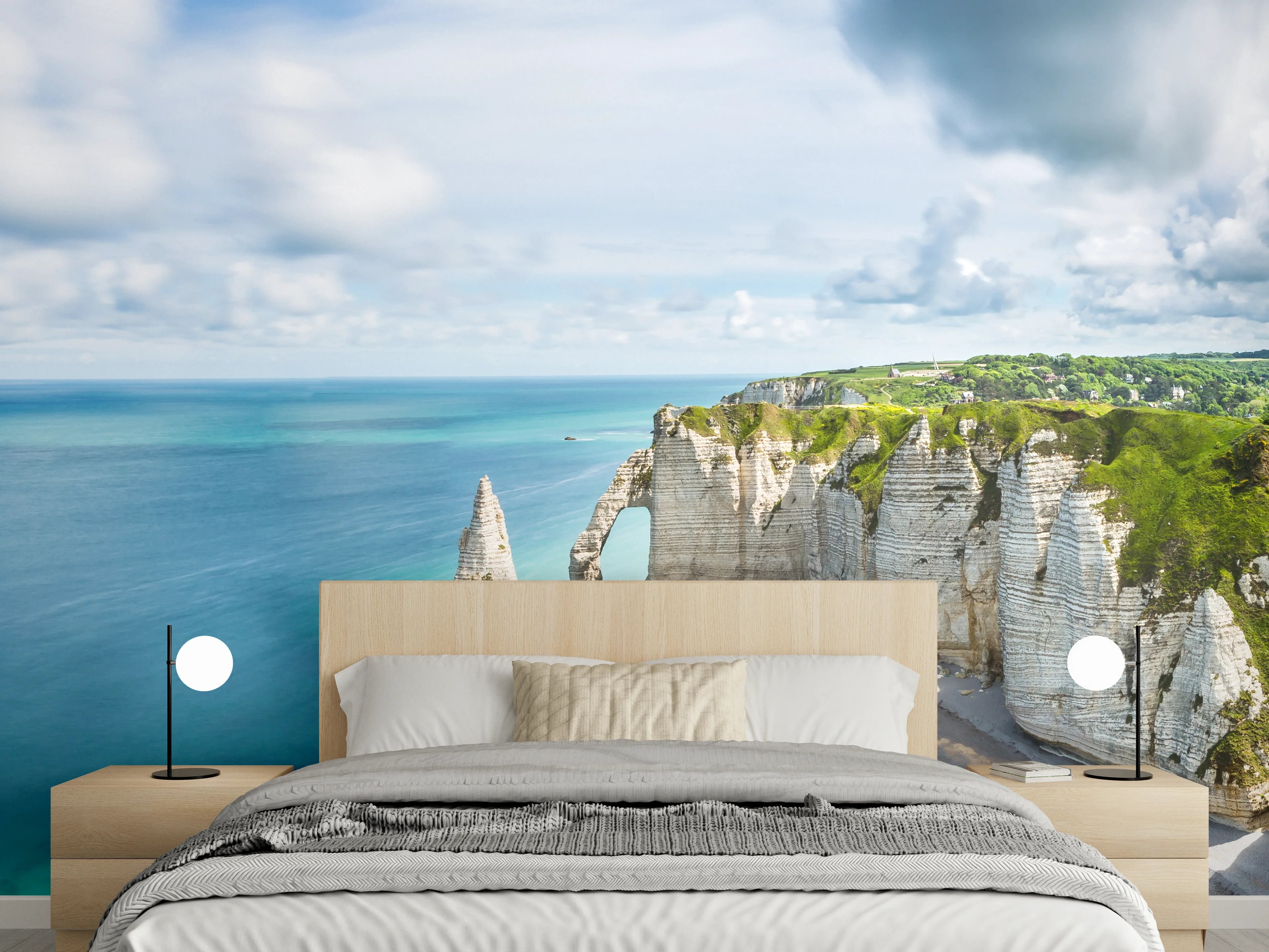 Wandverkleidung Schlafzimmer - Klippen und Meer – Naturlandschaft