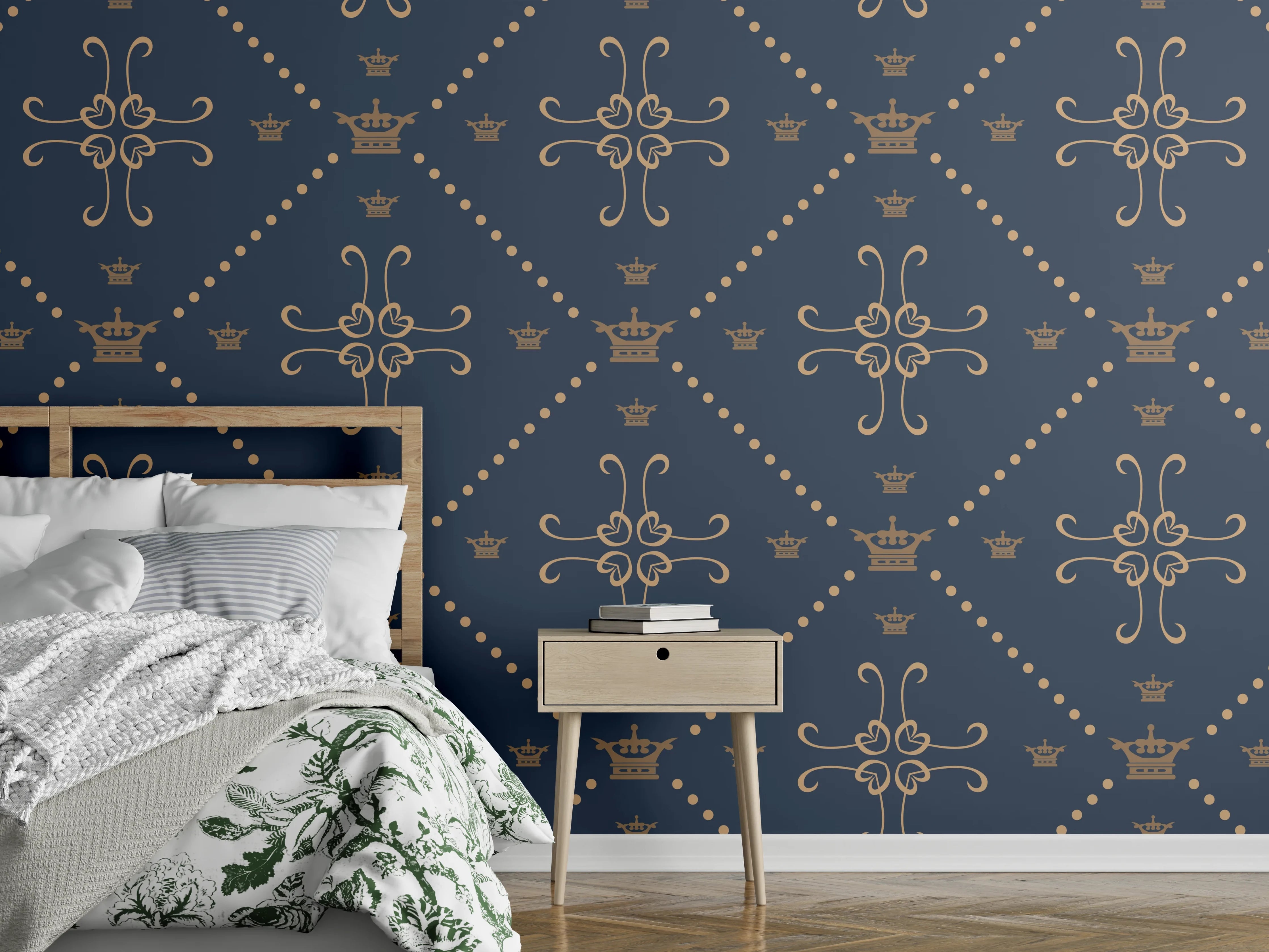 Wandverkleidung Schlafzimmer - Köngliche Fliesenmuster