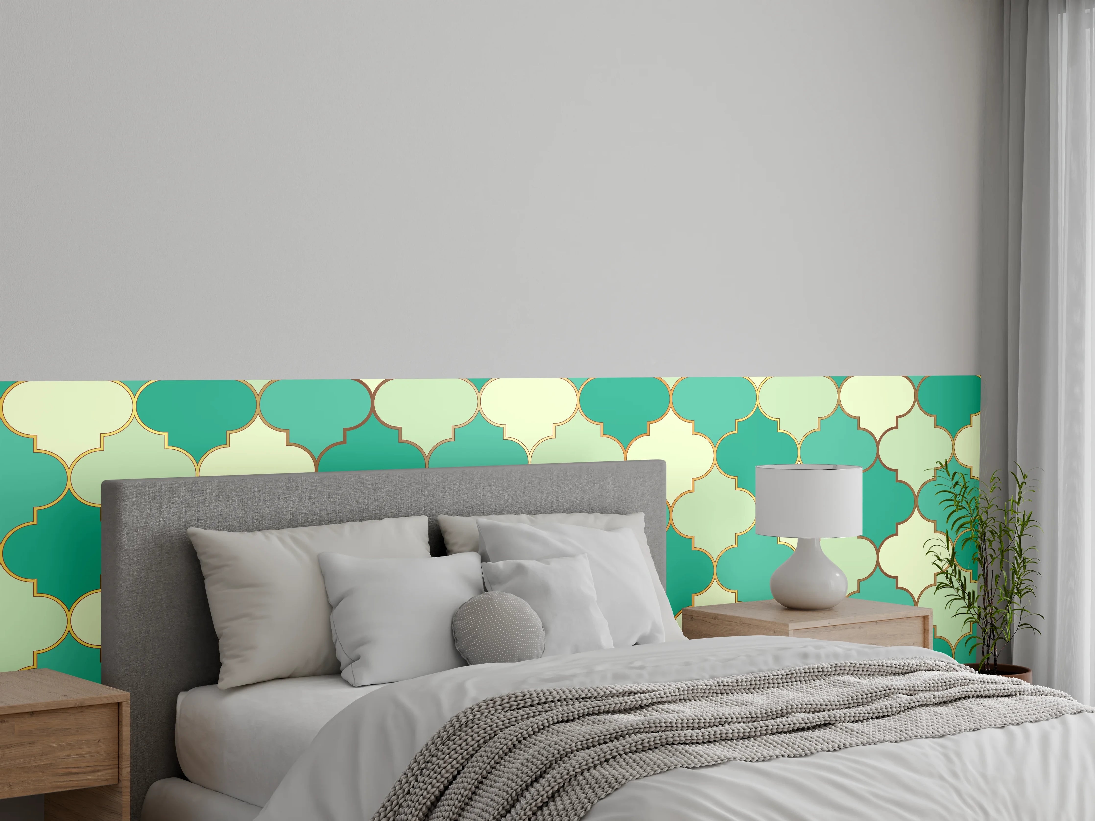 Wandverkleidung Schlafzimmer - Königliche Wandverzierung