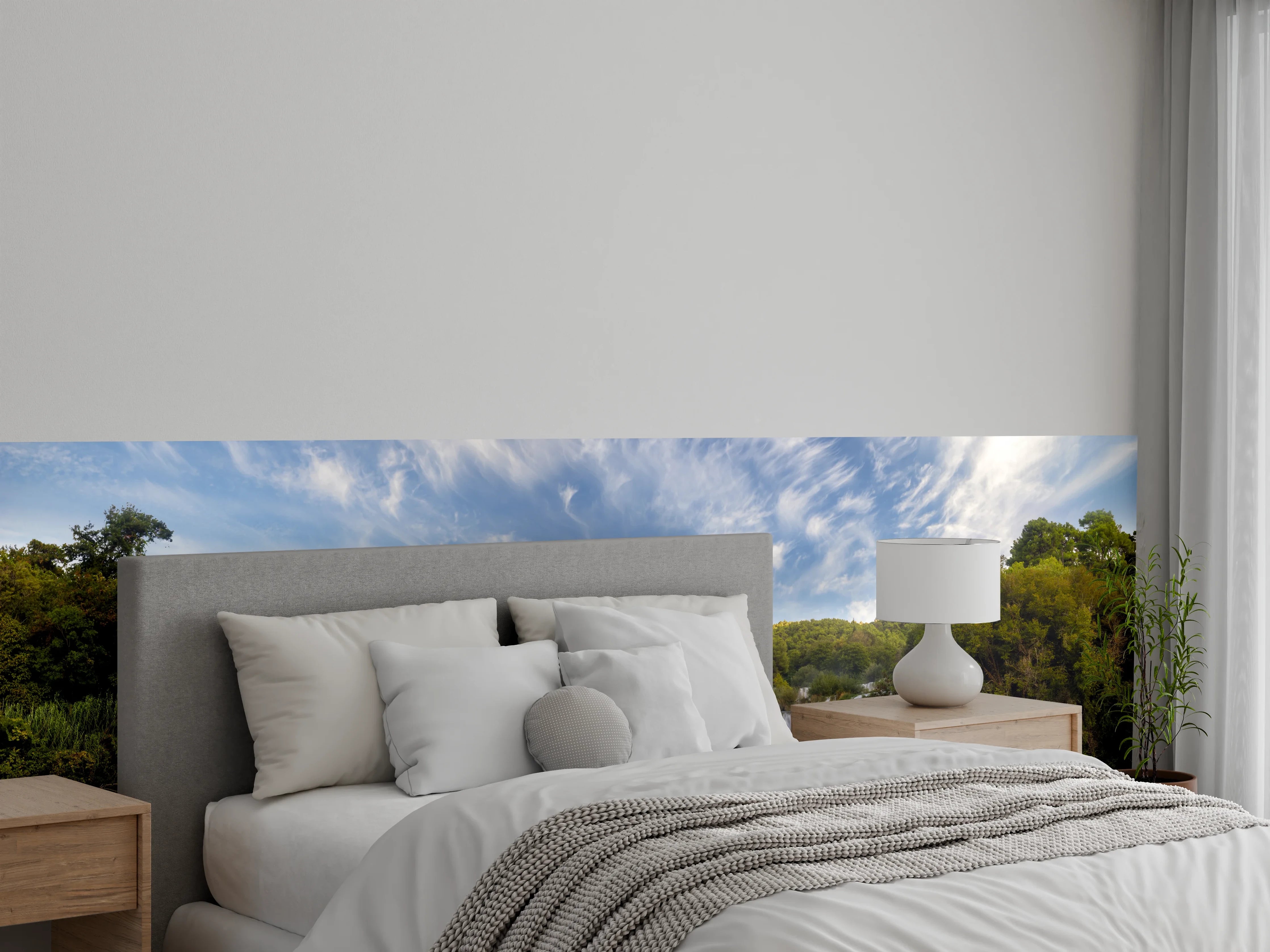 Wandverkleidung Schlafzimmer - Krka-Nationalpark-Panorama