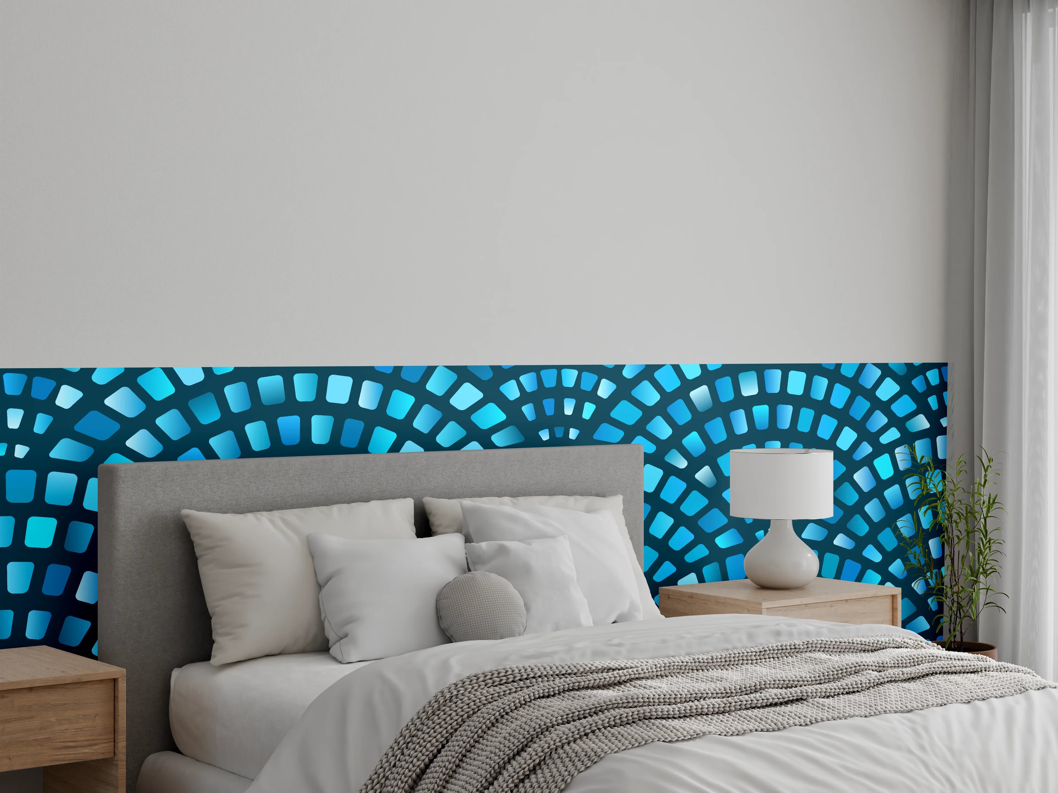 Wandverkleidung Schlafzimmer - Künstliche Steinpflaster
