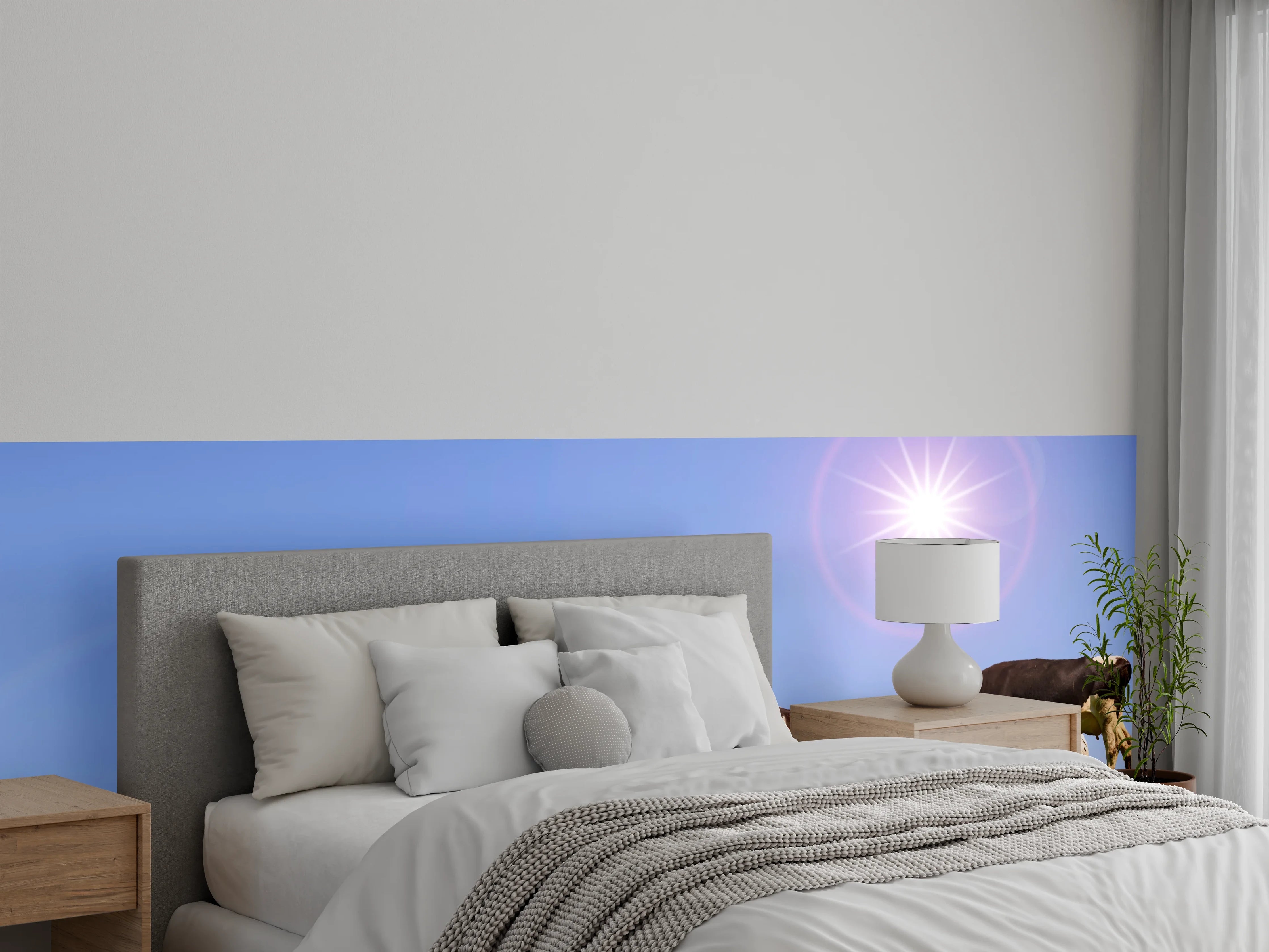 Wandverkleidung Schlafzimmer - Kuhherde auf grüner Wiese