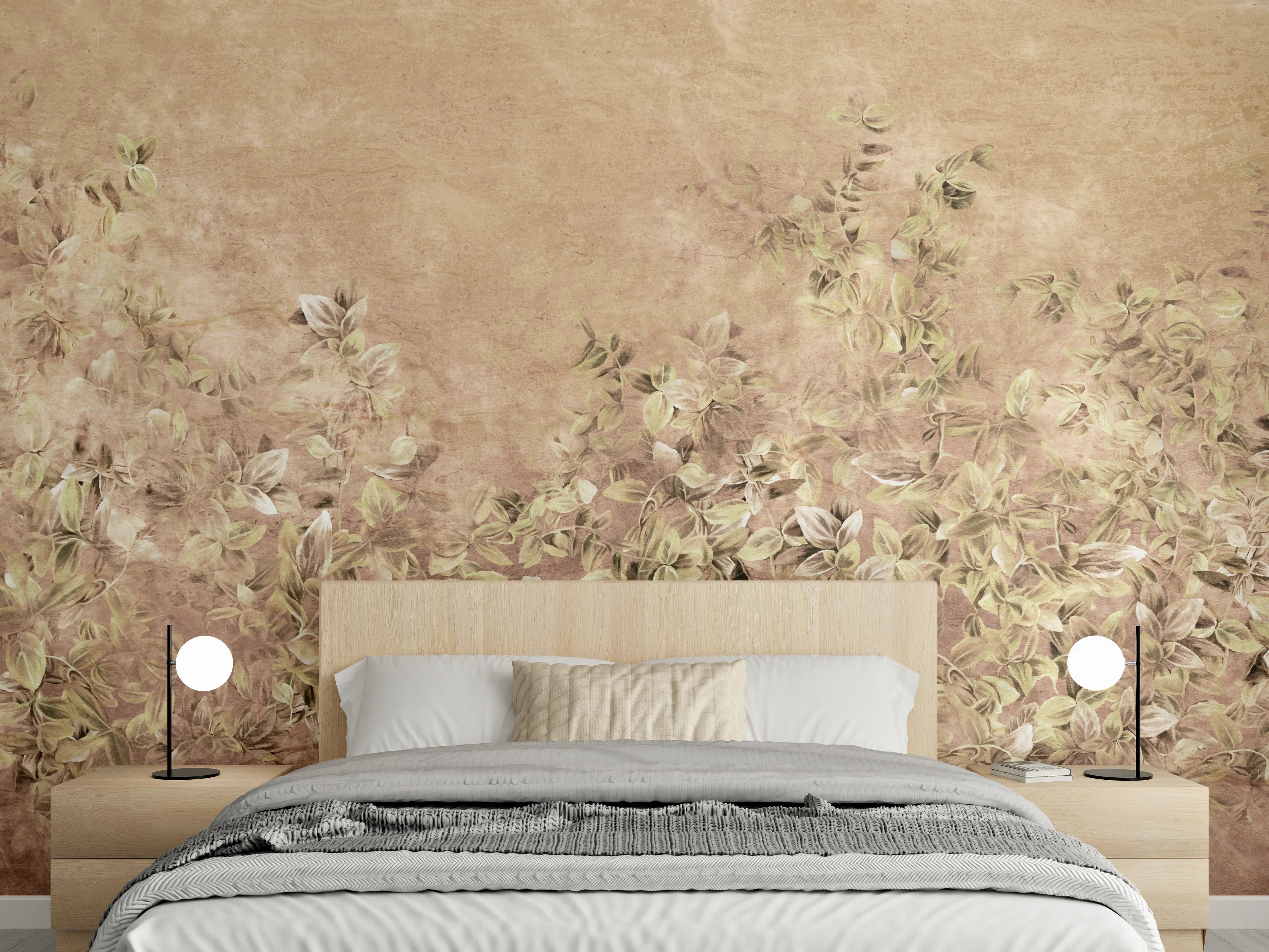 Wandverkleidung Schlafzimmer - Kunstgemälde - Vintage