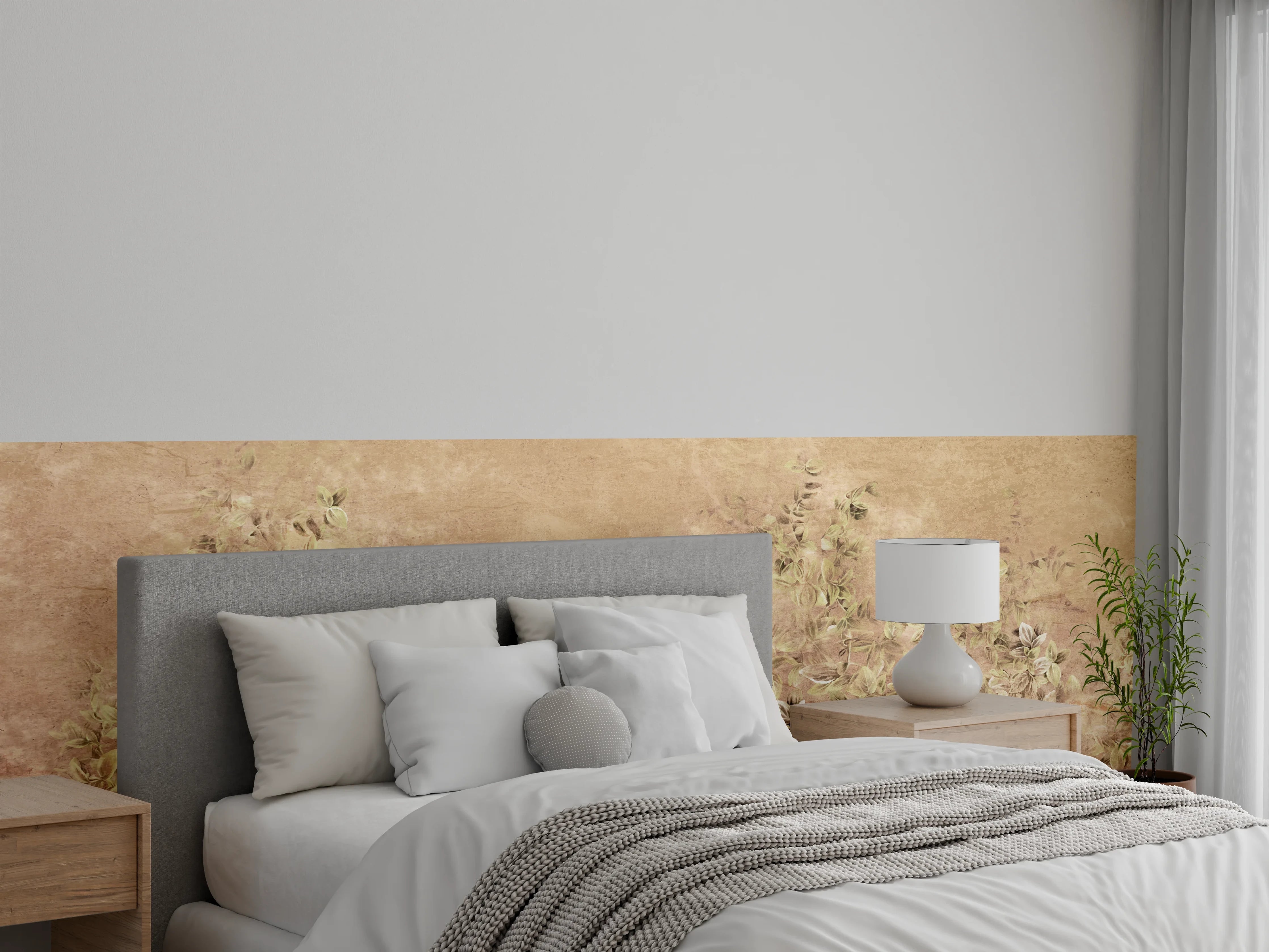 Wandverkleidung Schlafzimmer - Kunstgemälde - Vintage