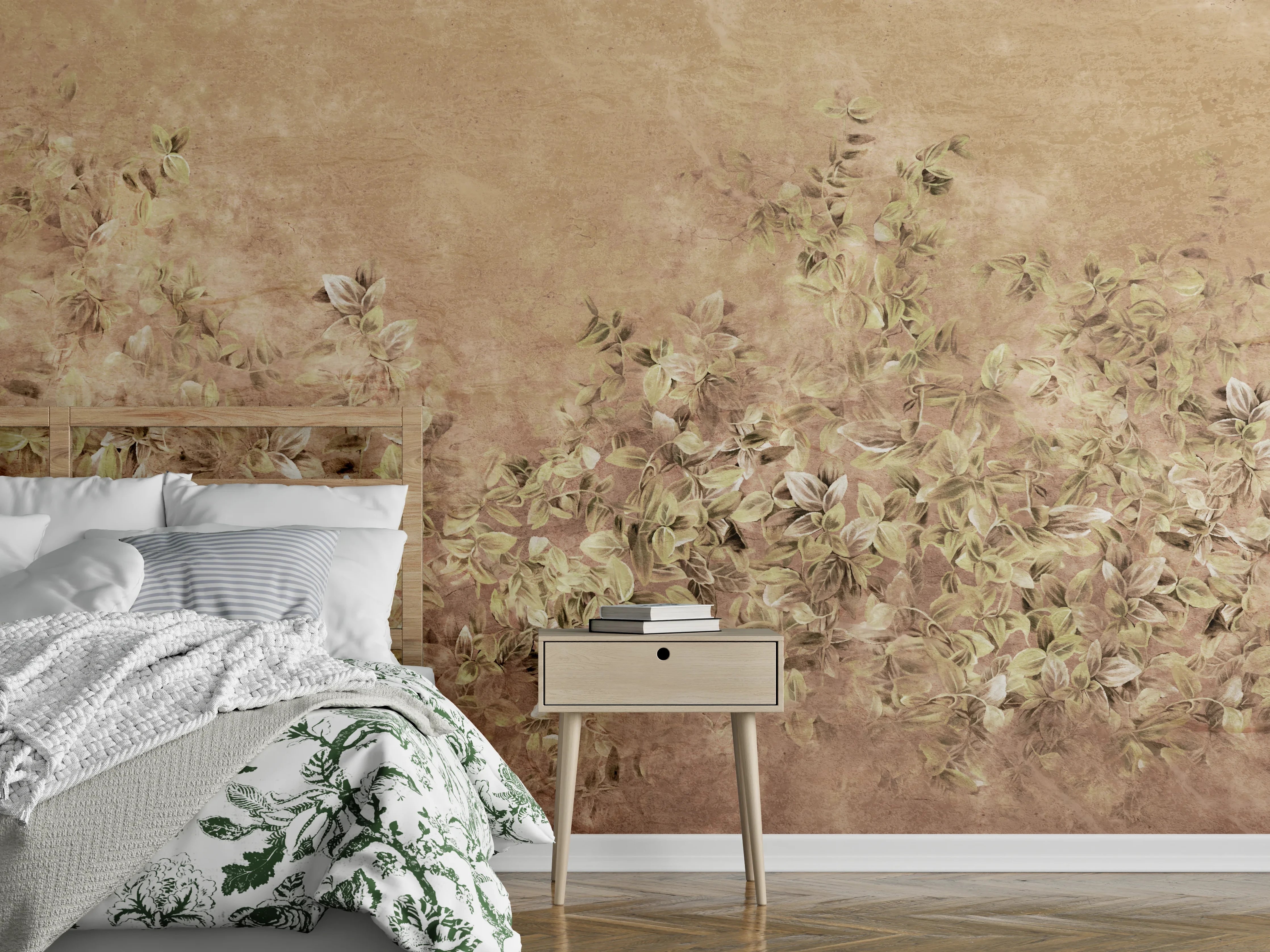 Wandverkleidung Schlafzimmer - Kunstgemälde - Vintage