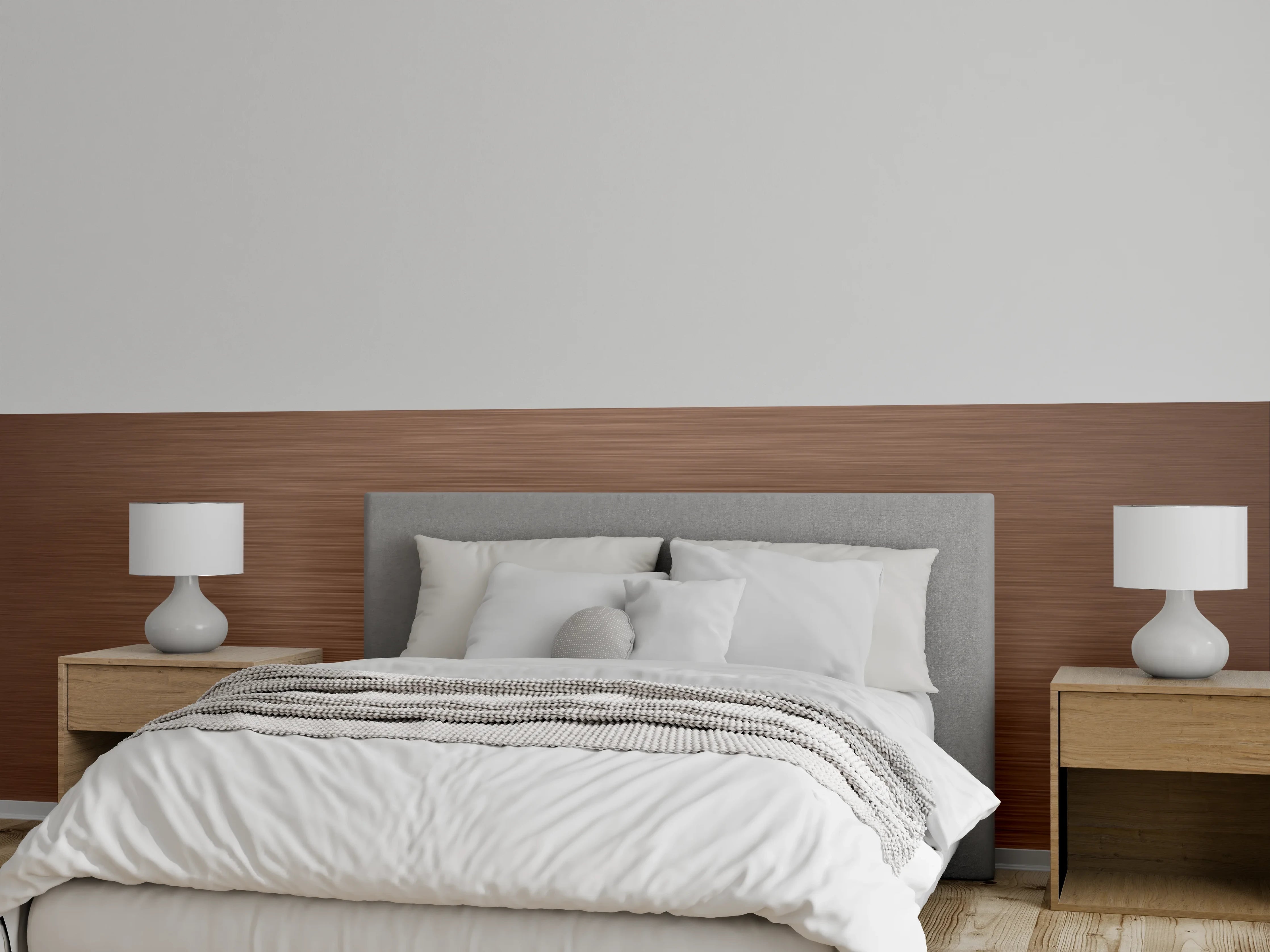 Wandverkleidung Schlafzimmer - Kupfer - ALU Prime - Metall Gebürstet