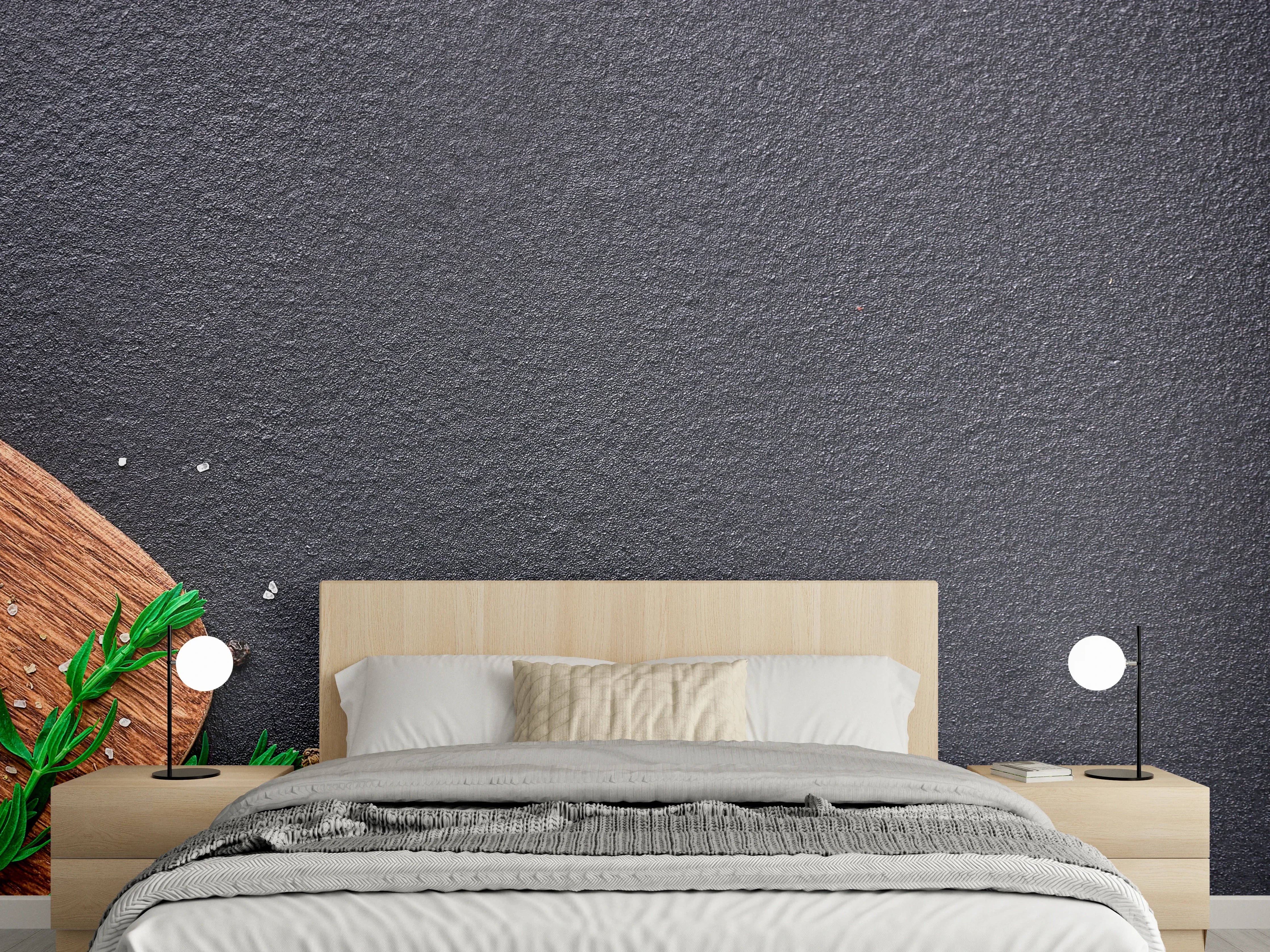 Wandverkleidung Schlafzimmer - Lachssteaks auf Holzbrett