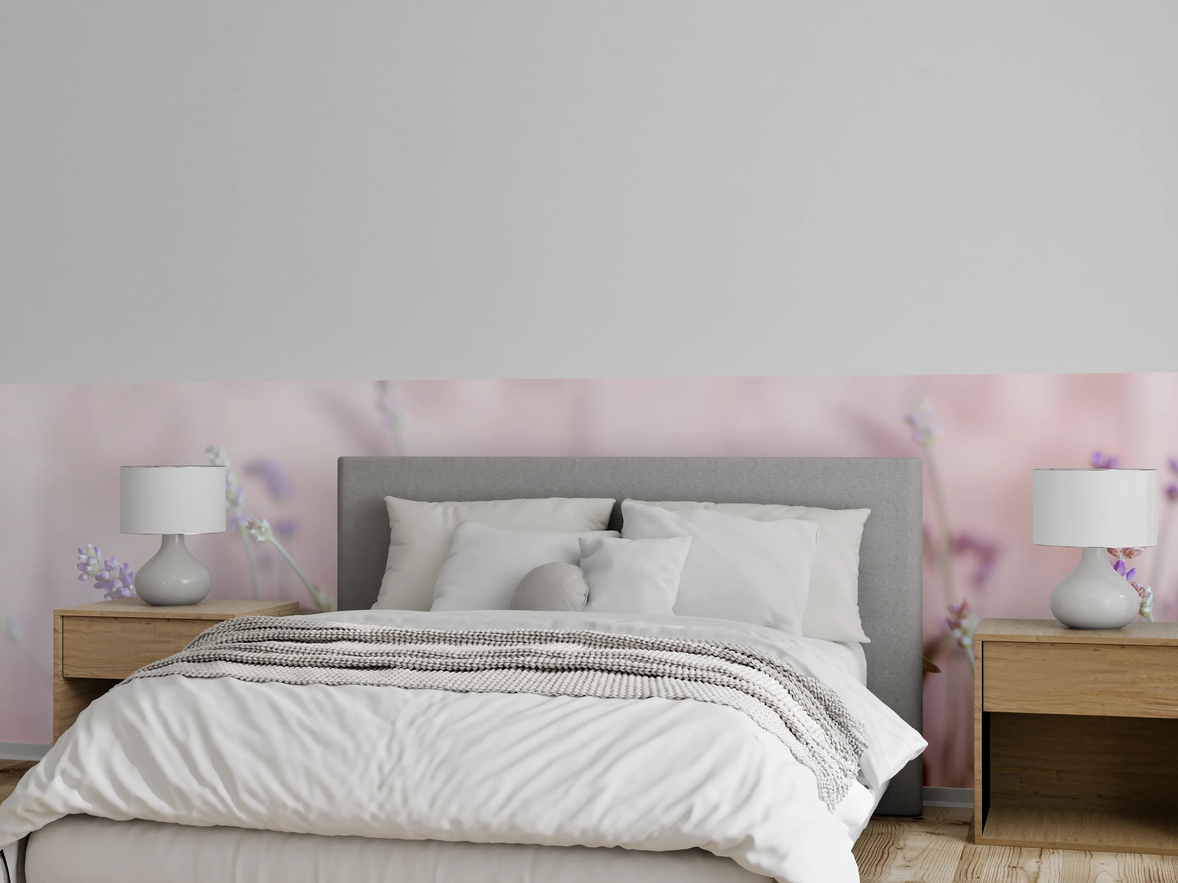 Wandverkleidung Schlafzimmer - Lavendel