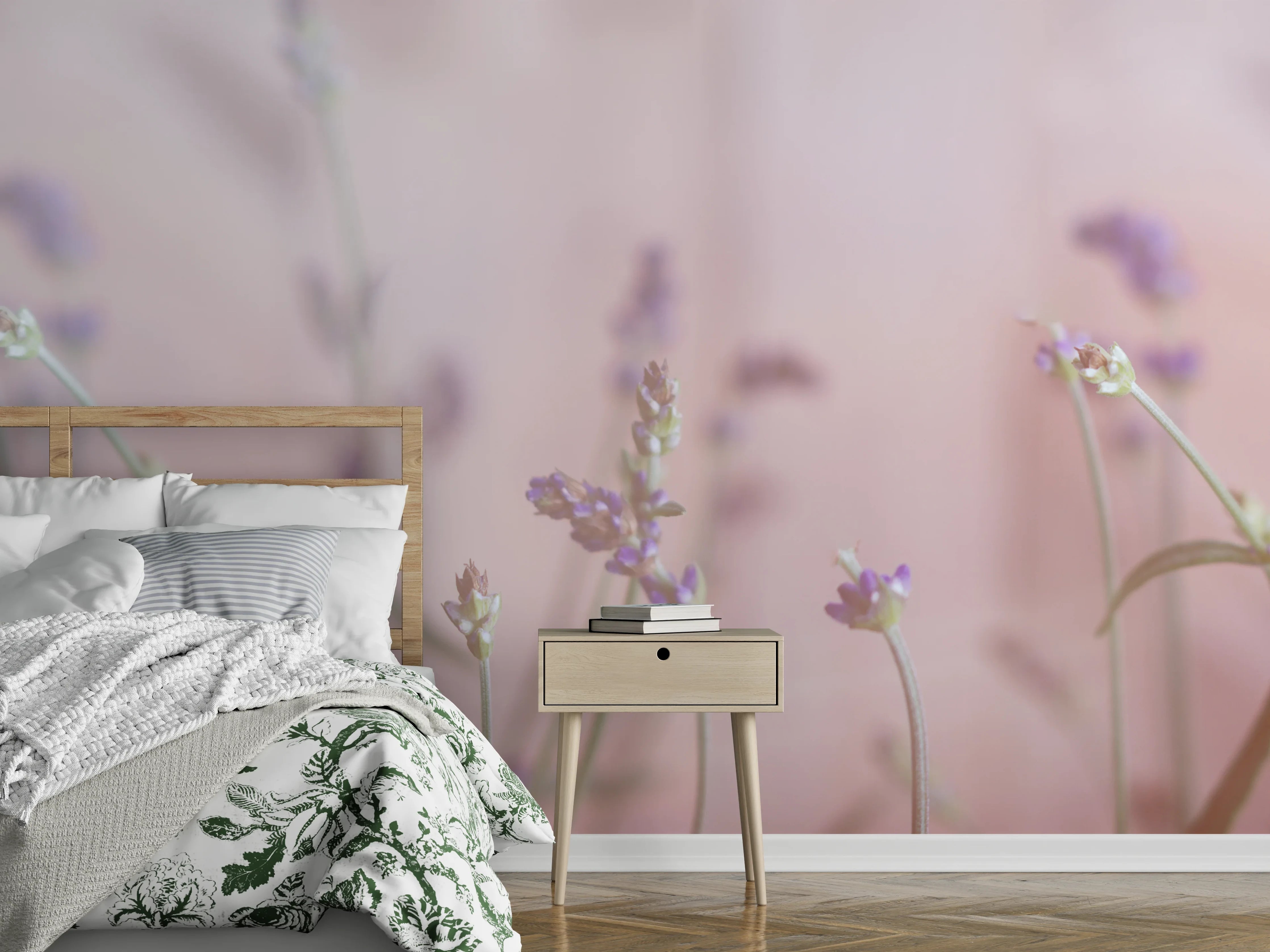 Wandverkleidung Schlafzimmer - Lavendel