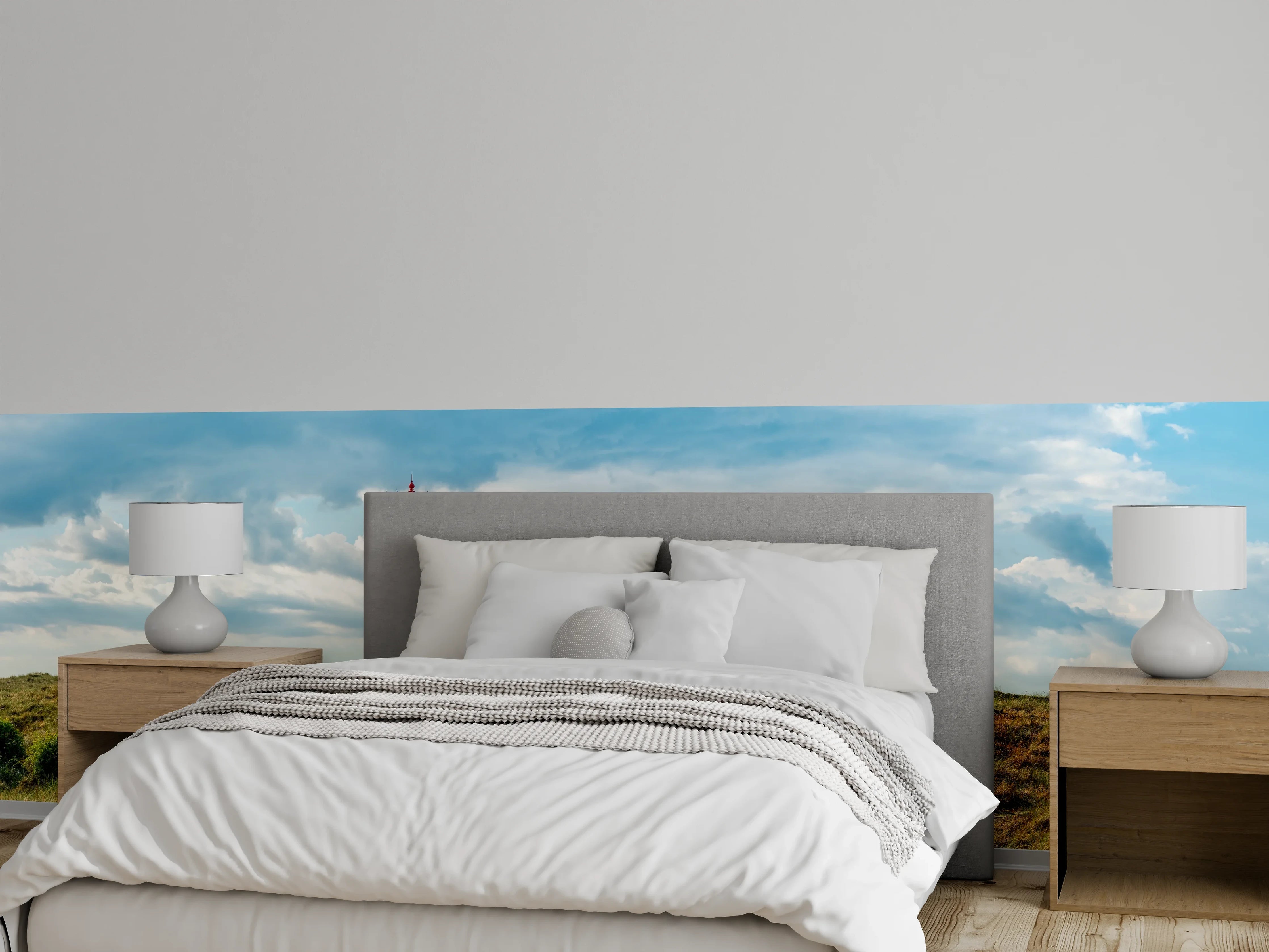 Wandverkleidung Schlafzimmer - Leuchtturm Panorama Küste Nordsee