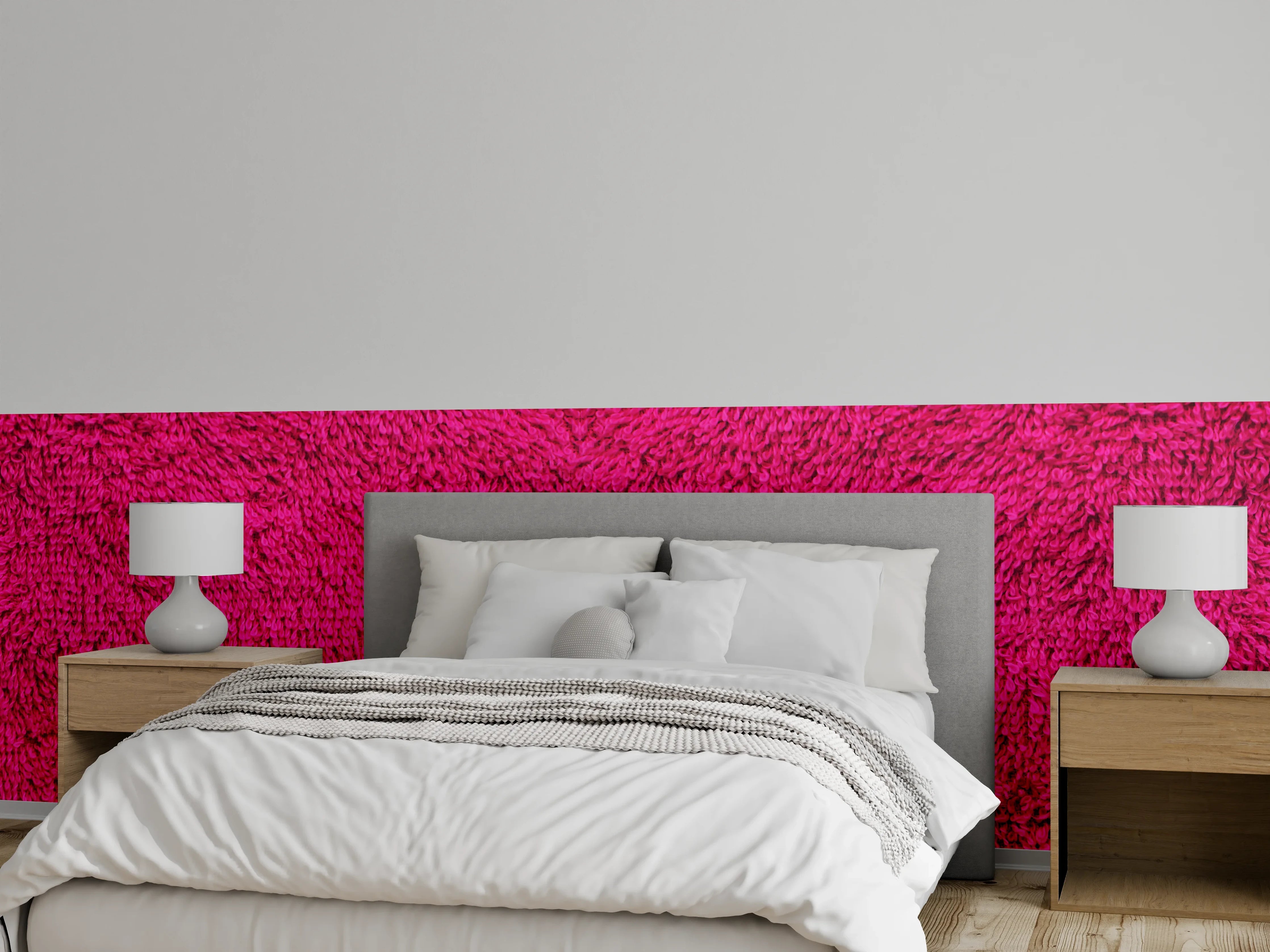 Wandverkleidung Schlafzimmer - Lila Frottee Handtuch Textur