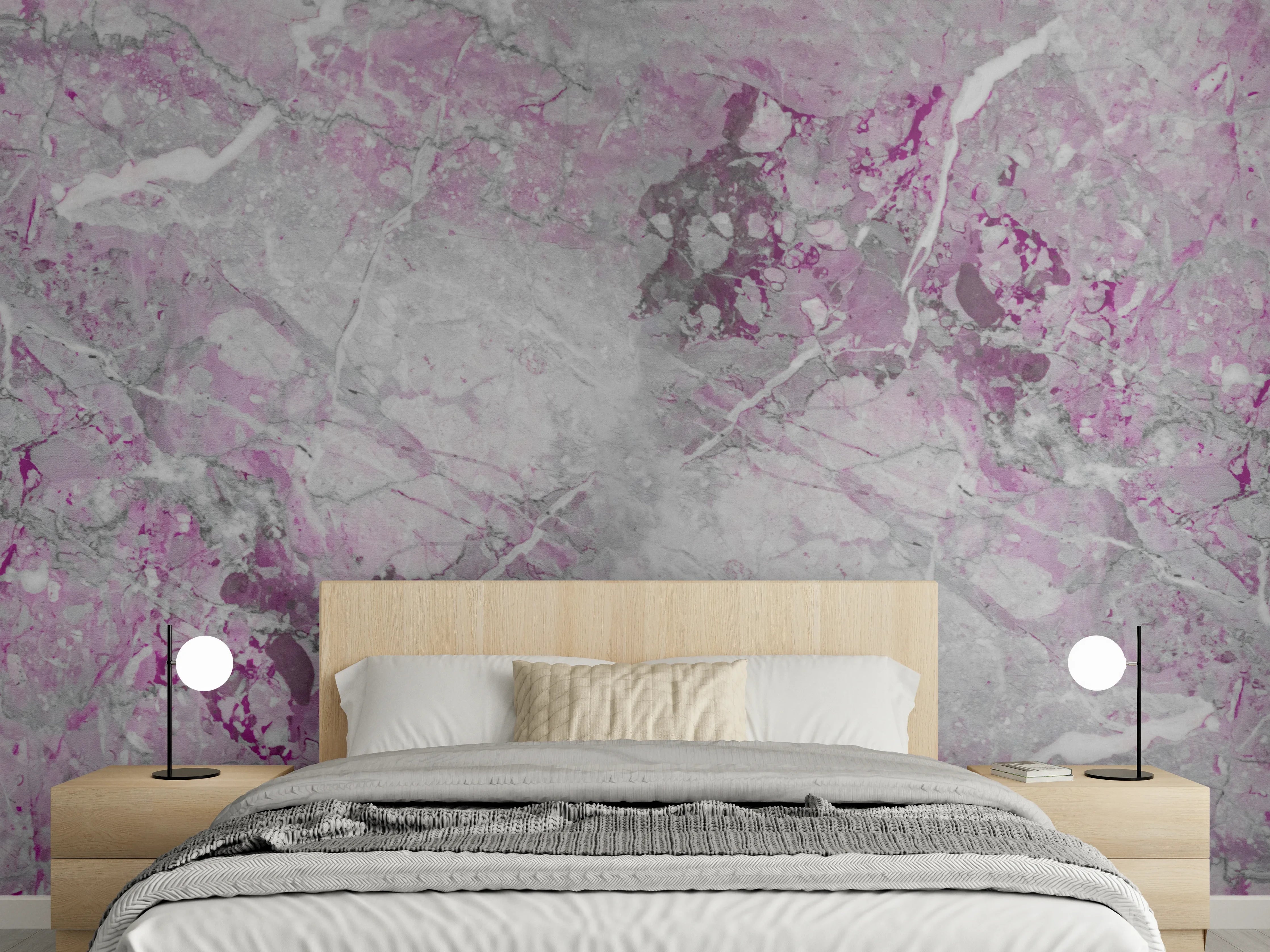 Wandverkleidung Schlafzimmer - Lila fleckige Marmor Hintergrund
