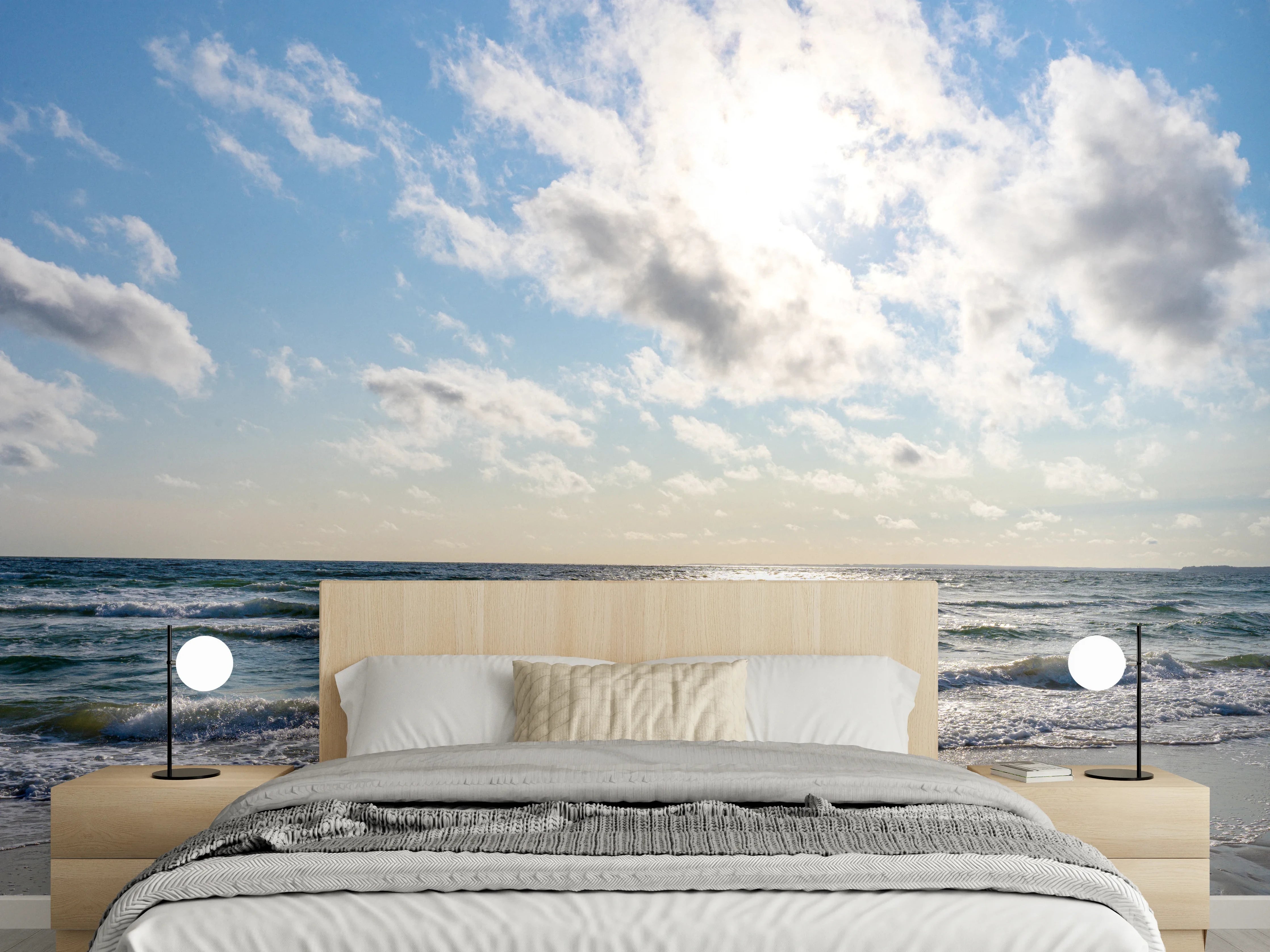 Wandverkleidung Schlafzimmer - Lübecker Bucht an der Ostsee