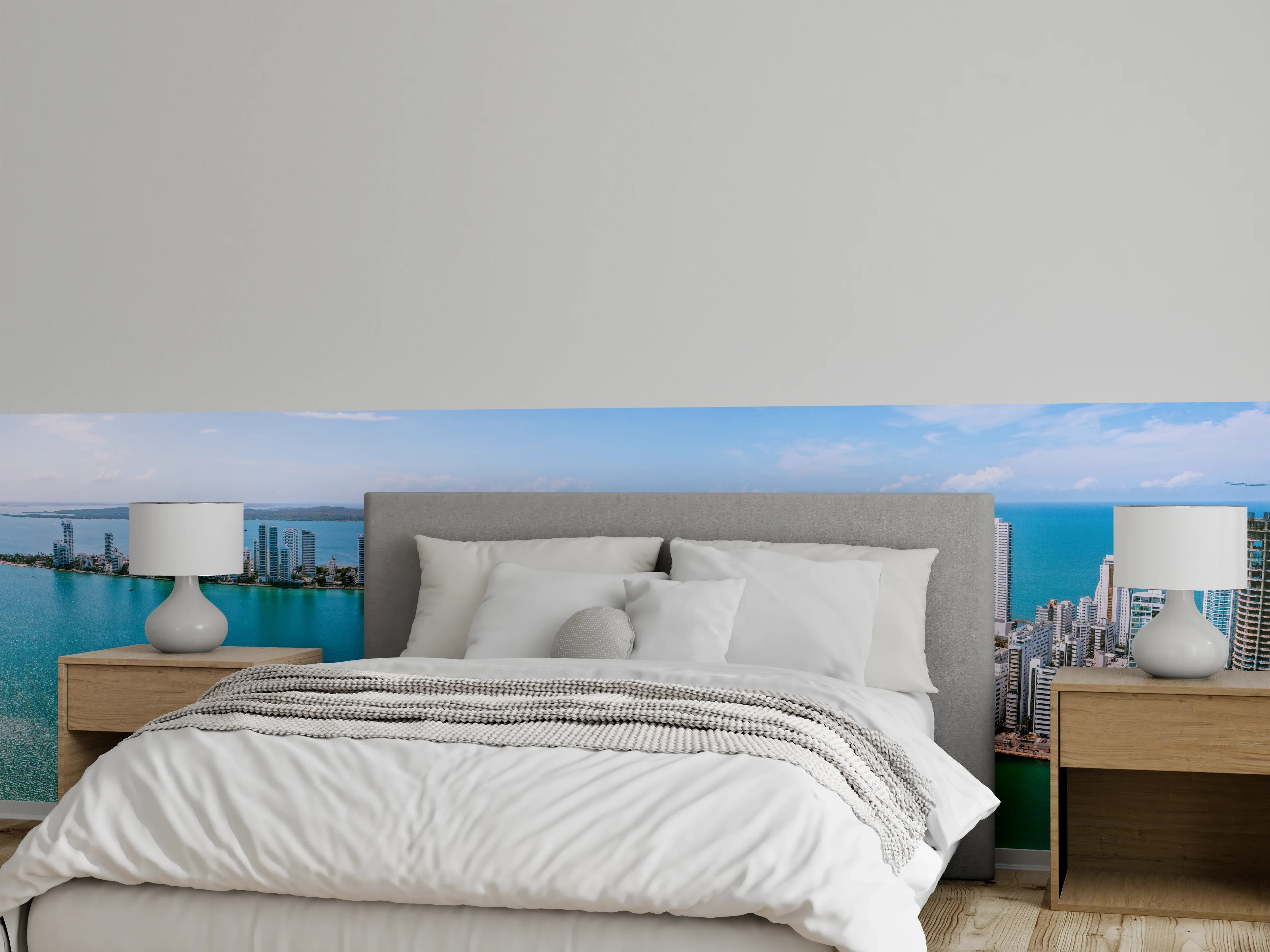 Wandverkleidung Schlafzimmer - Luftaufnahme von Cartagena Bocagrande