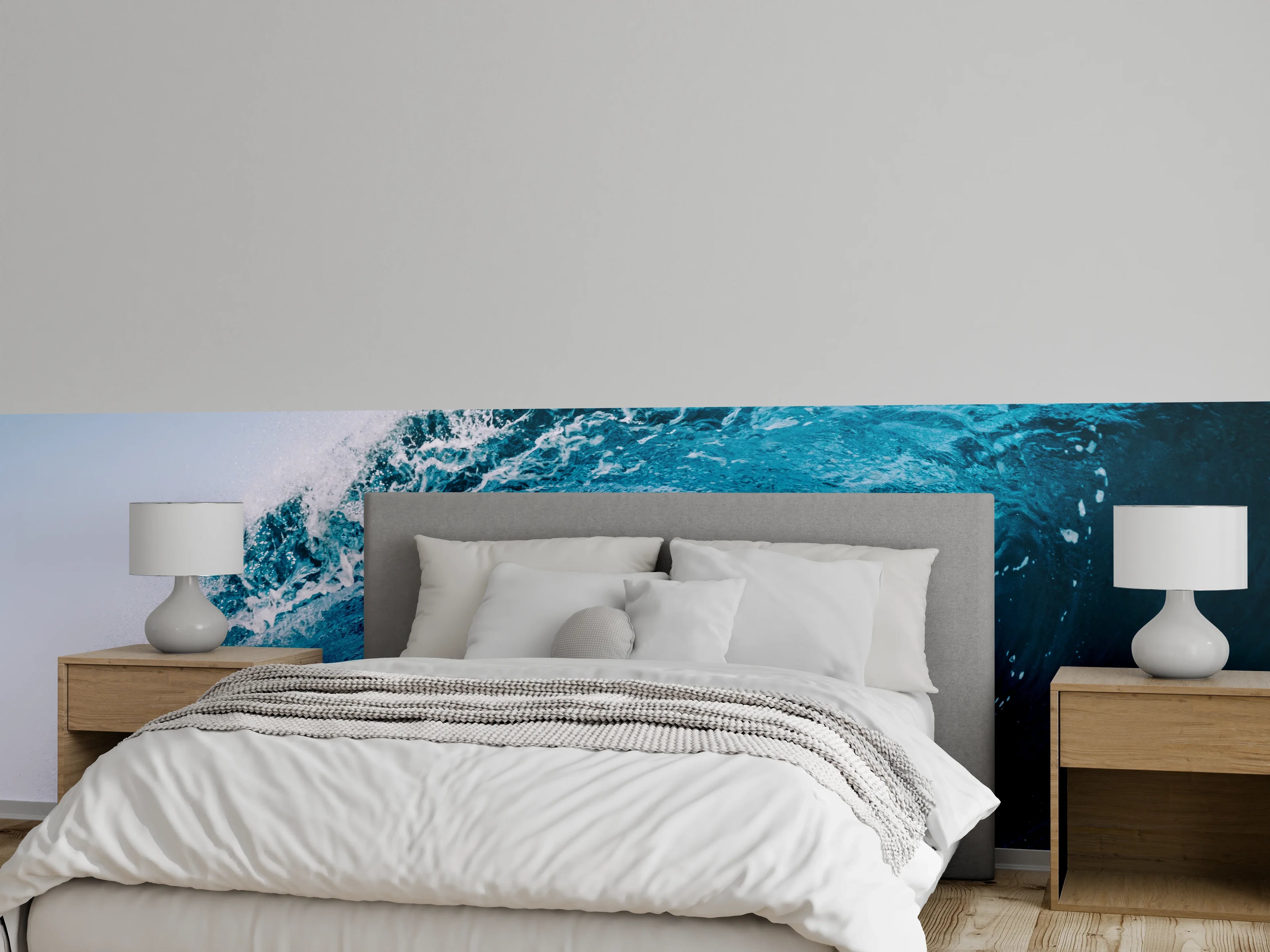 Wandverkleidung Schlafzimmer - Majestätische Welle – Ozean Fotokunst