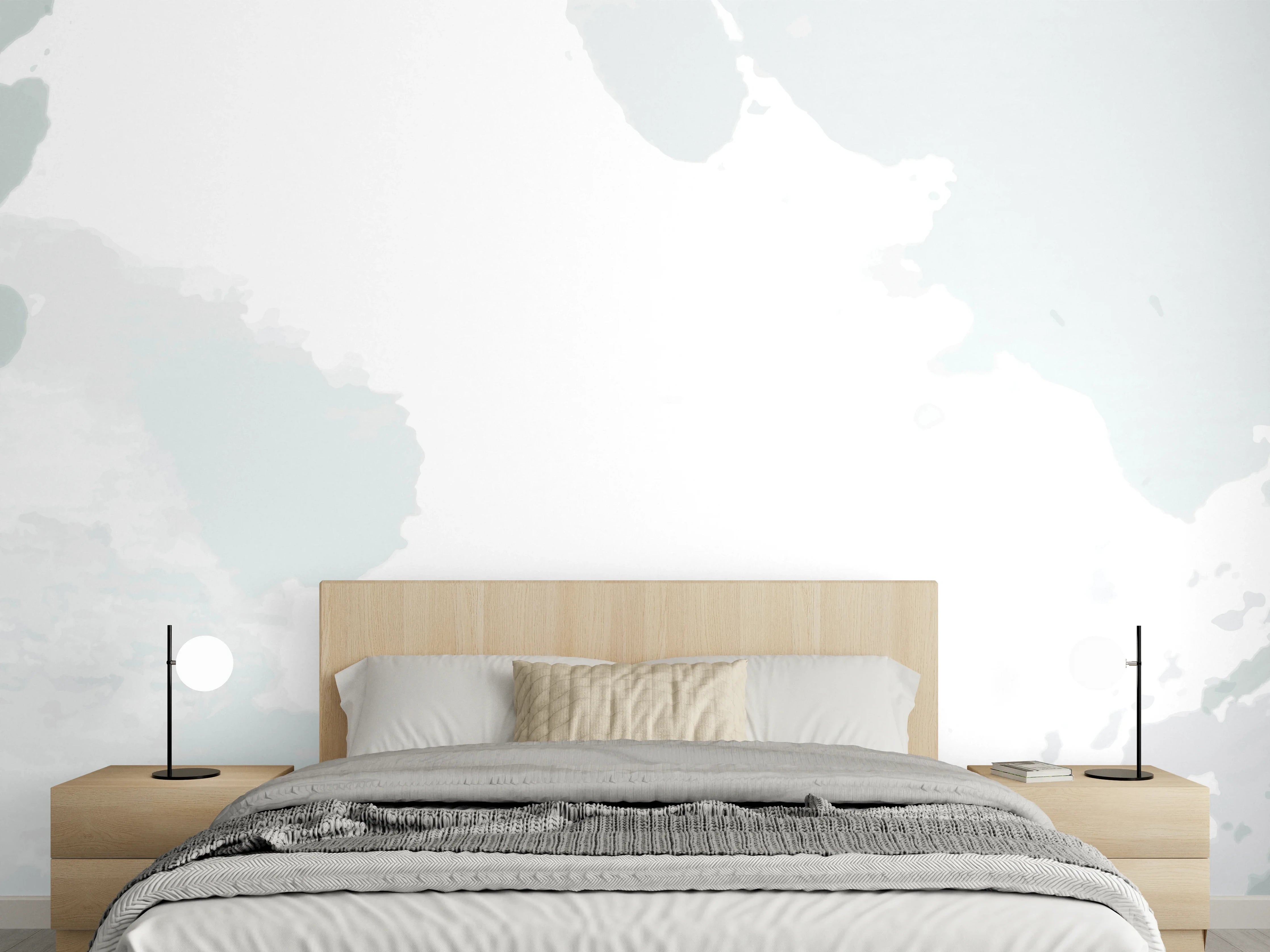 Wandverkleidung Schlafzimmer - Marmor Optik Weiß Grau Wandpaneel
