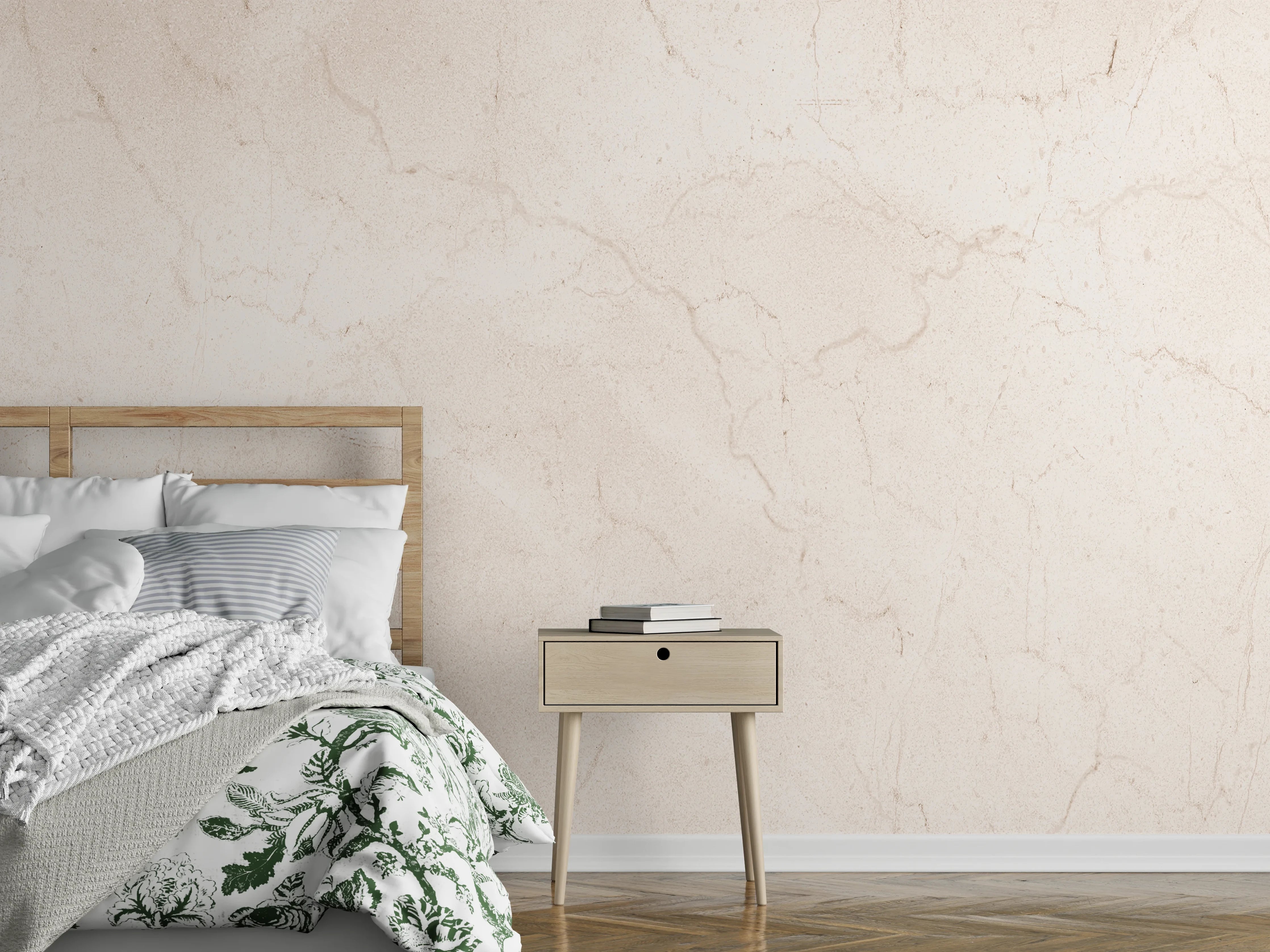 Wandverkleidung Schlafzimmer - Marmor Textur - Fliesenmuster